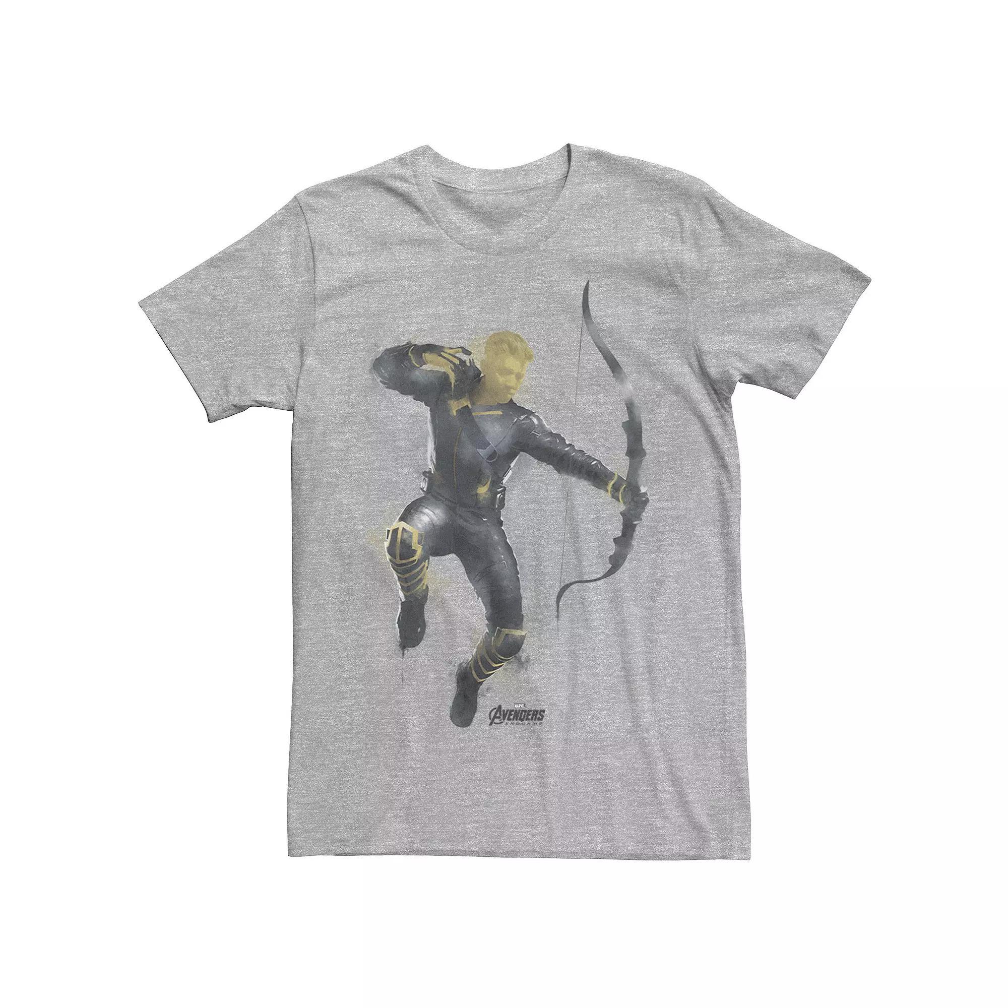 Men's Marvel Avengers Endgame Haweye Spray Paint Tee, Size: Medium, Natural Product Image