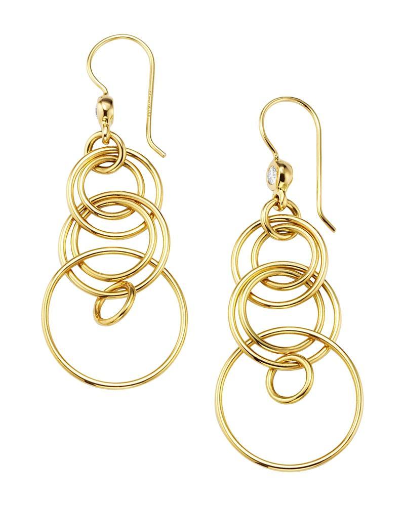 Mini Jet Set Earrings in 18K Gold Product Image