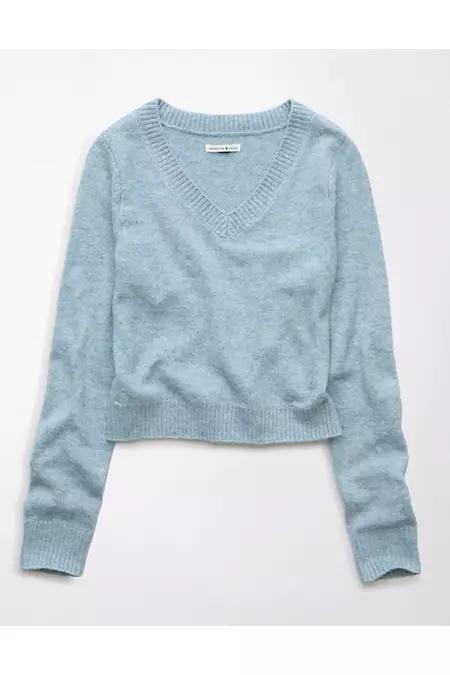 AE Whoa So Soft Shrunken V-Neck Sweater Women's Product Image
