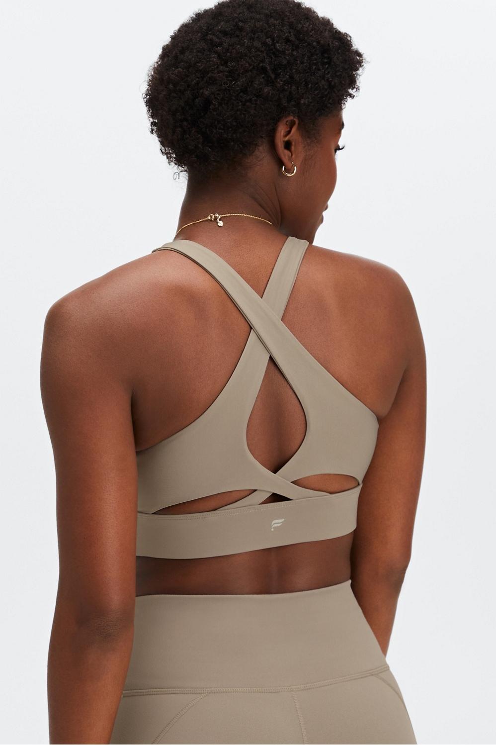 Fabletics No-Bounce Sports Bra Womens Smoke plus Size 4X Product Image