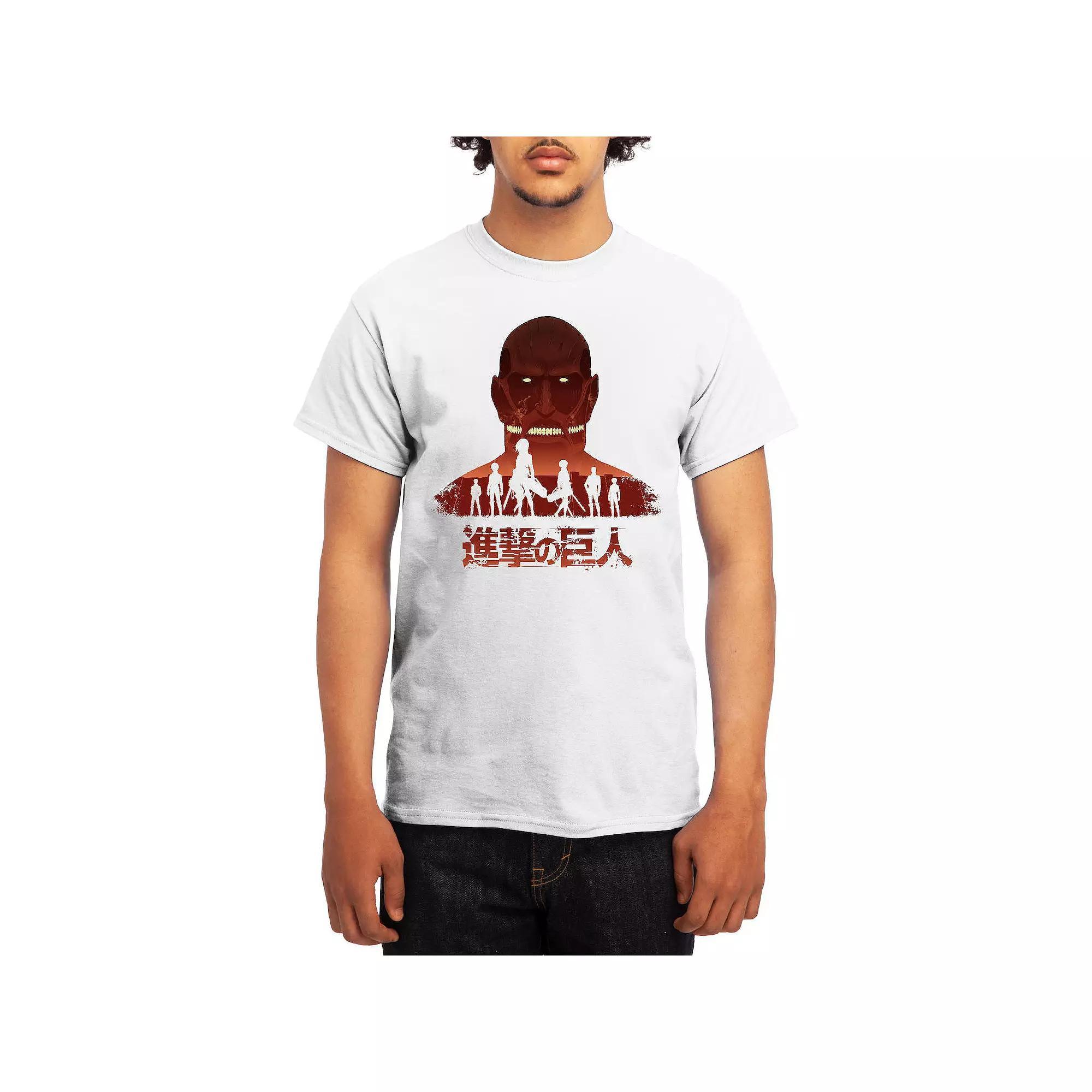 Men's Attack on Titan Distressed Scout Symbol Graphic Tee, Boy's, Size: Medium, Green Product Image