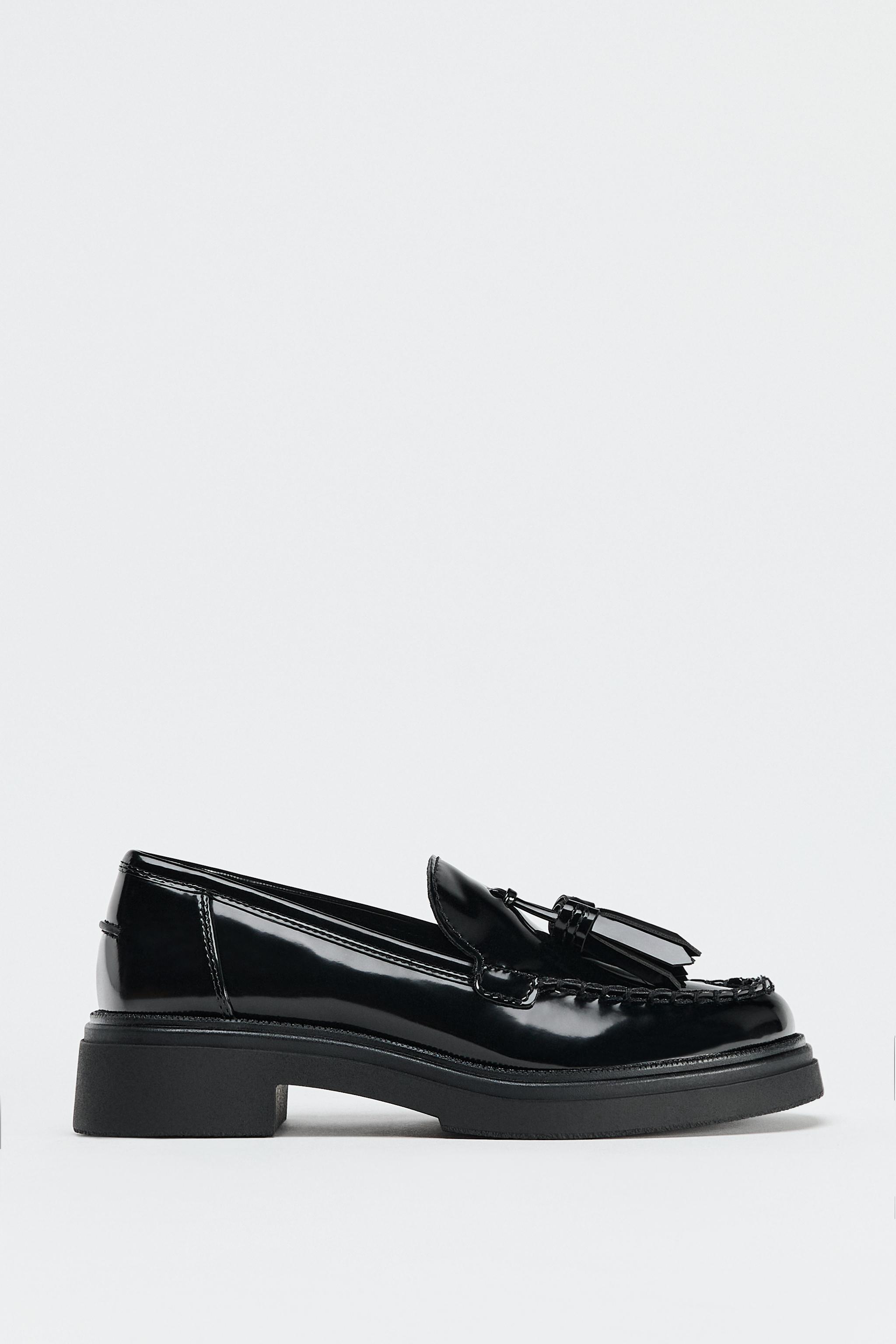 PATENT FINISH TASSELED LOAFERS Product Image