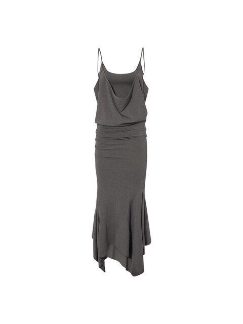 Dark grey midi dress Product Image