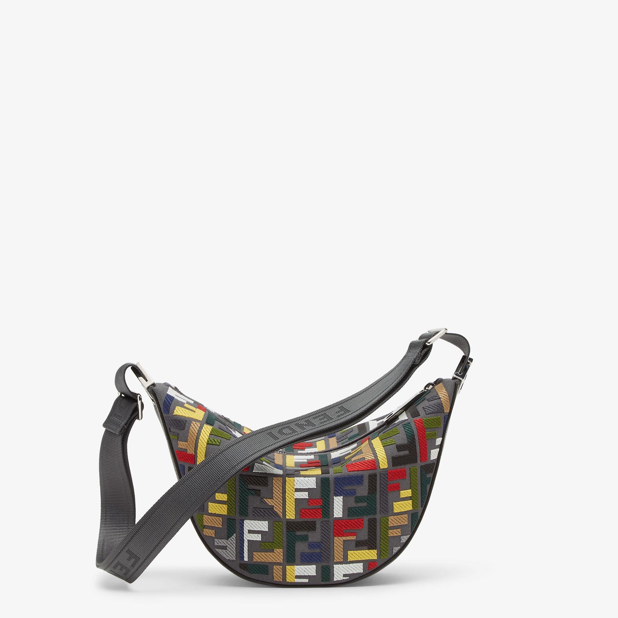 Small FF Fendi MelonCanvas bag with multicolor FF embroidery Product Image