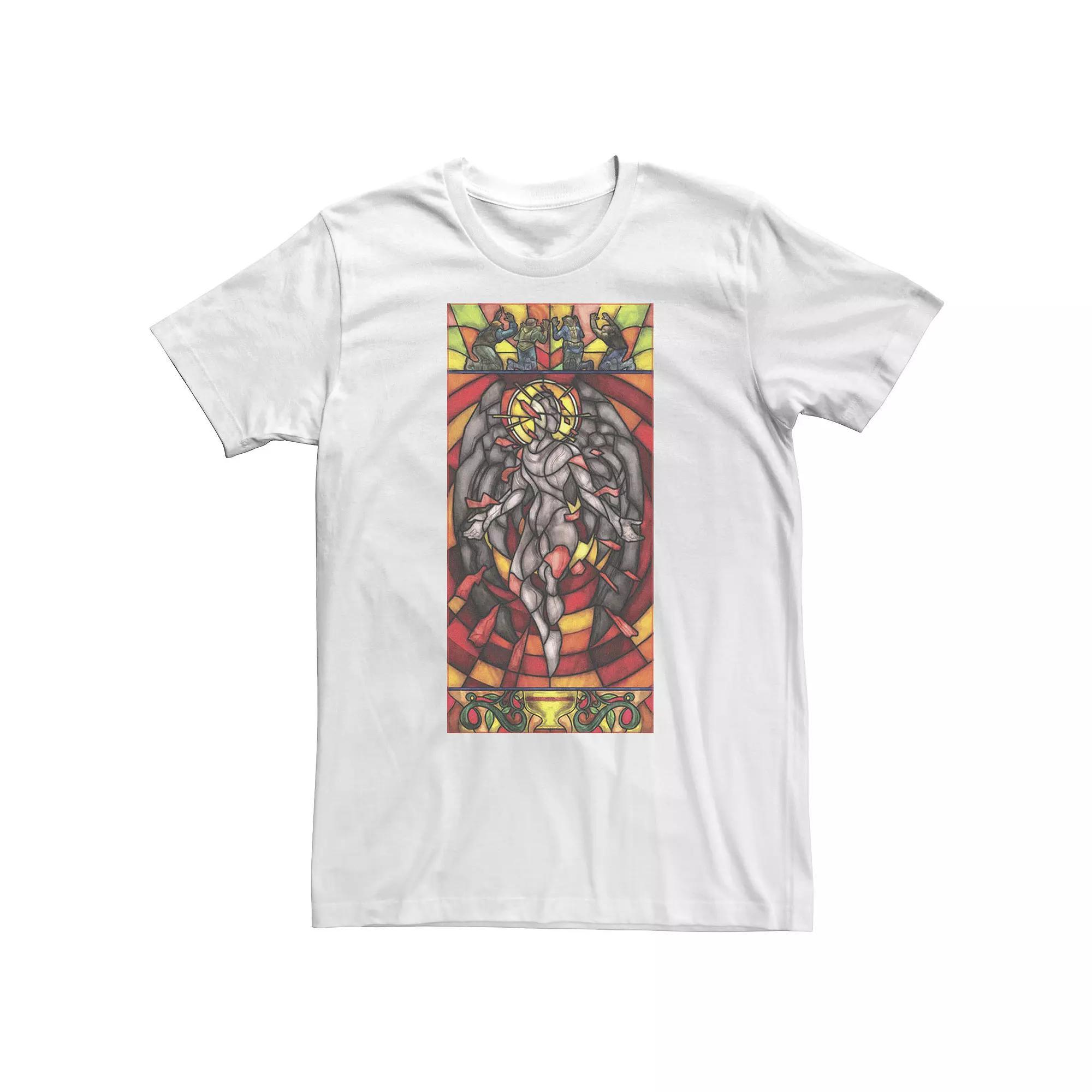 Big & Tall Star Trek Discovery Stained Glass Portrait Tee, Men's, Size: 4XL, White Product Image