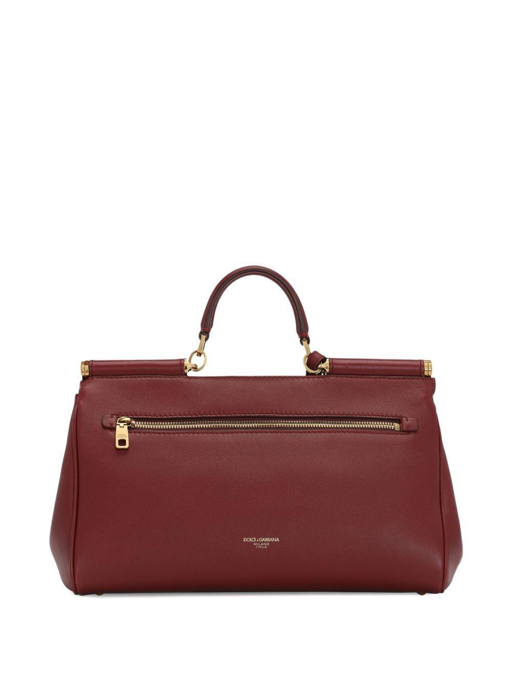 Sicily structured leather tote bag Product Image