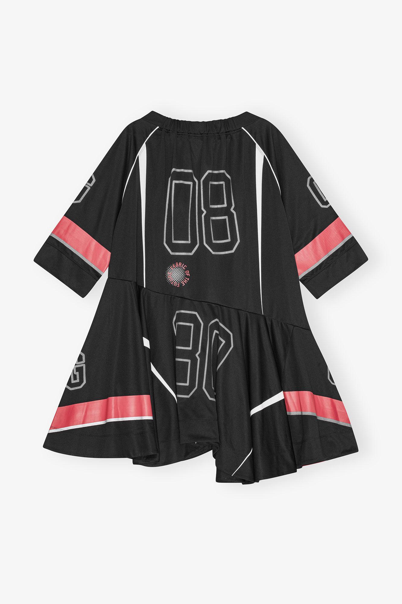 Black Future Mesh Oversized Mini Dress Product Image