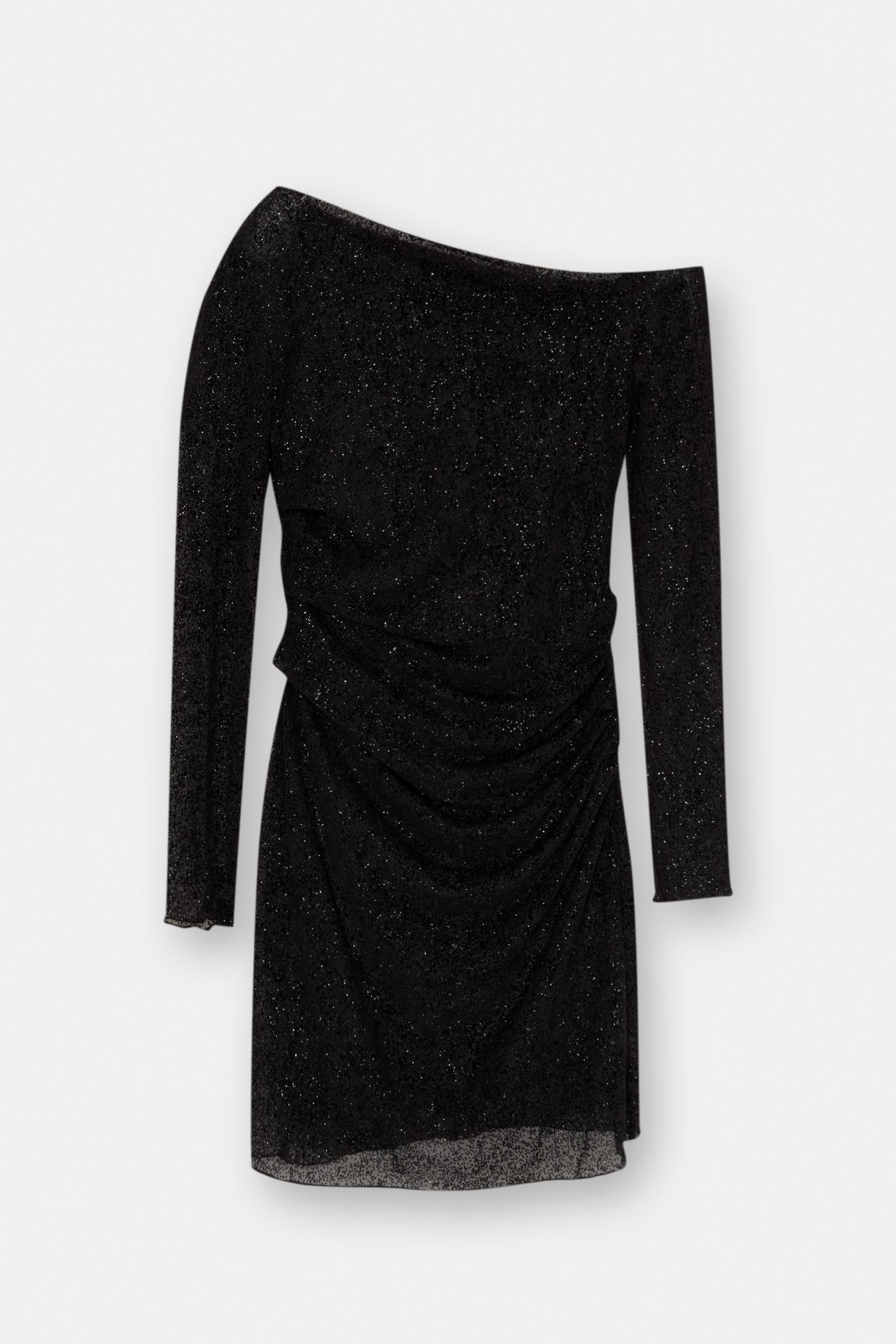 Short asymmetric shiny dress Product Image
