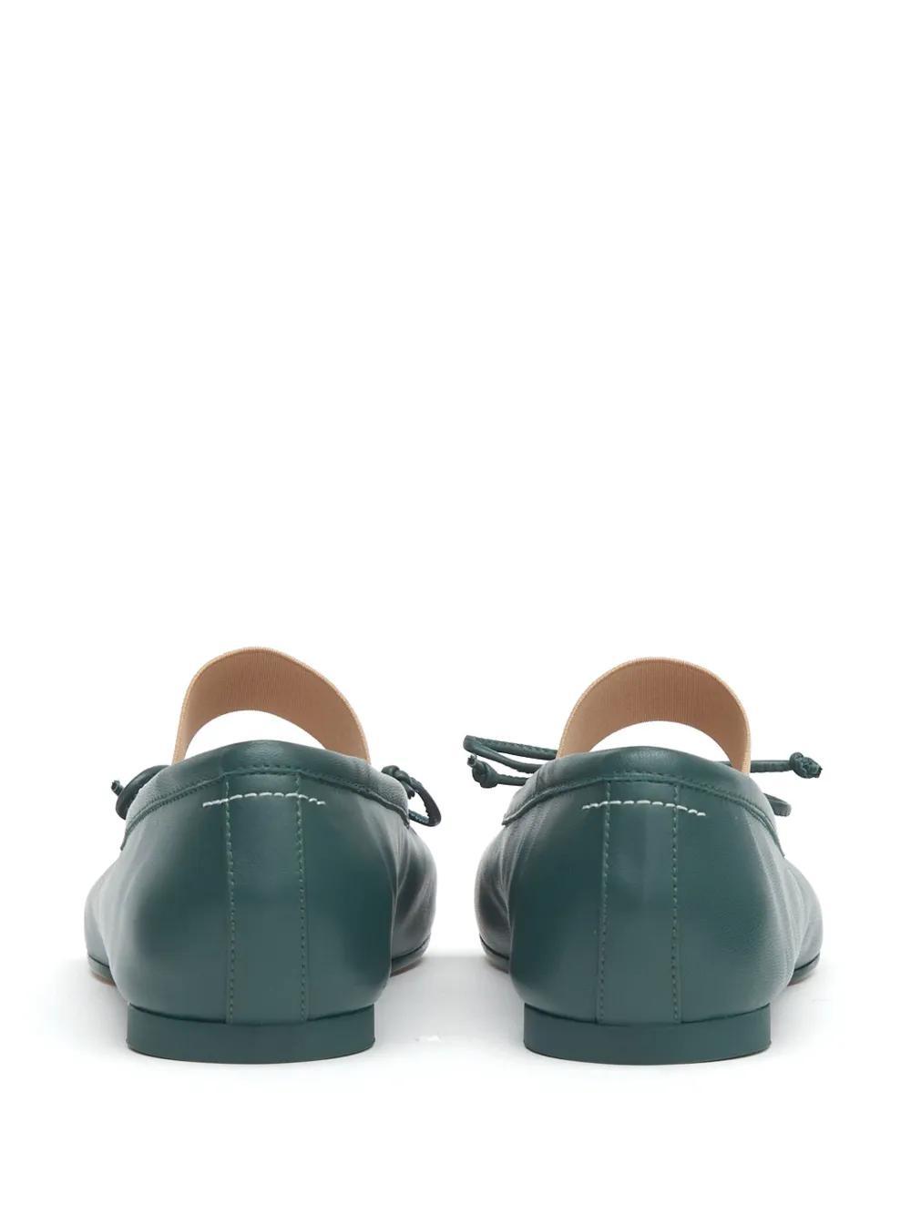 Anatomic Numbers-motif leather ballerinas  Product Image