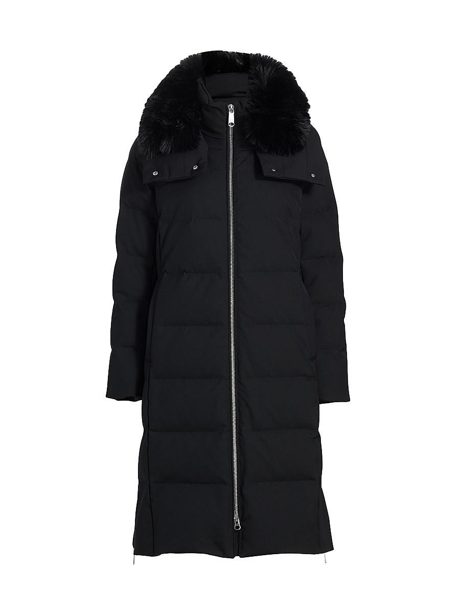 Womens Ella Faux Fur-Trim Down Parka Product Image