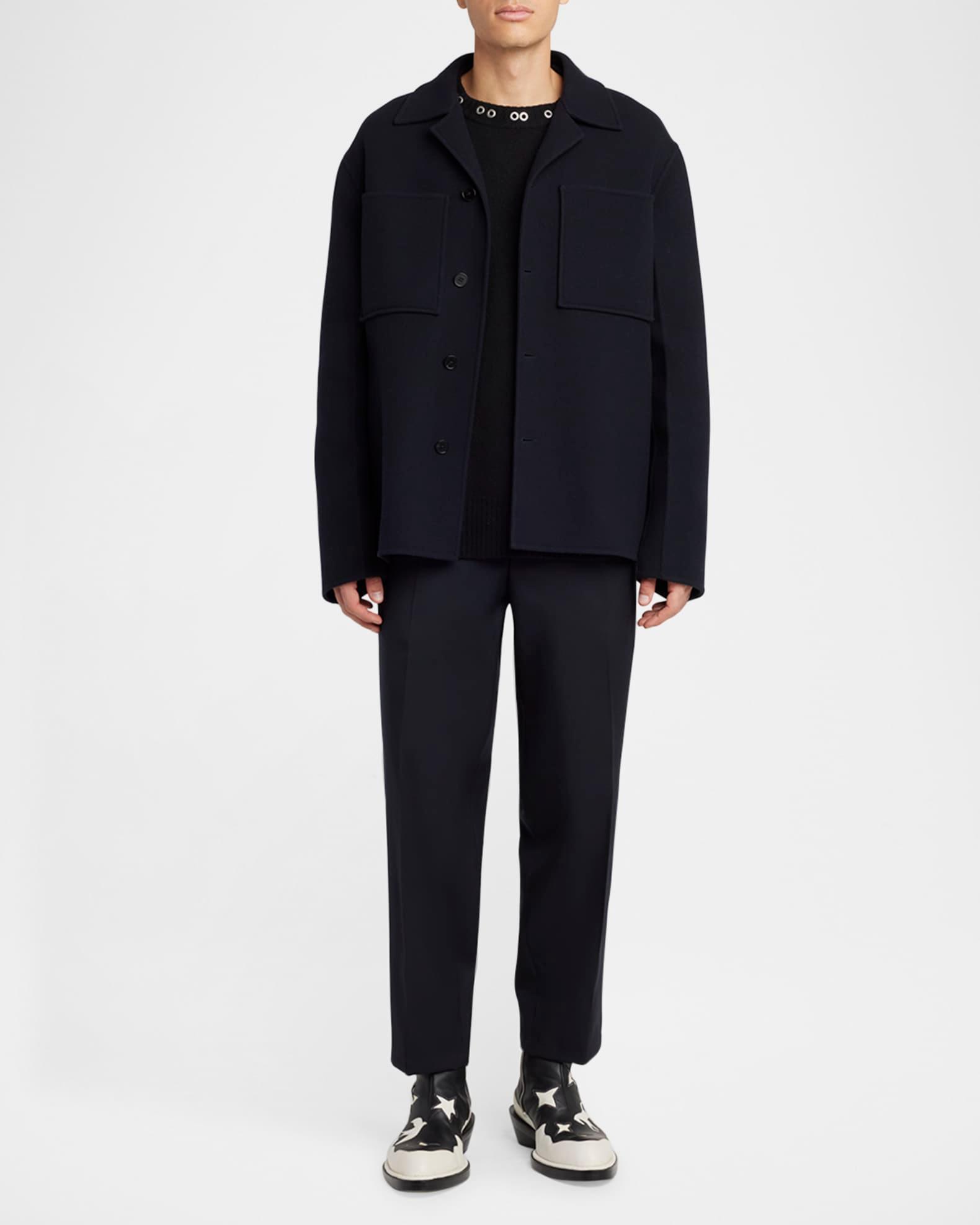 Men's Wool Boxy-Fit Shirt Jacket Product Image
