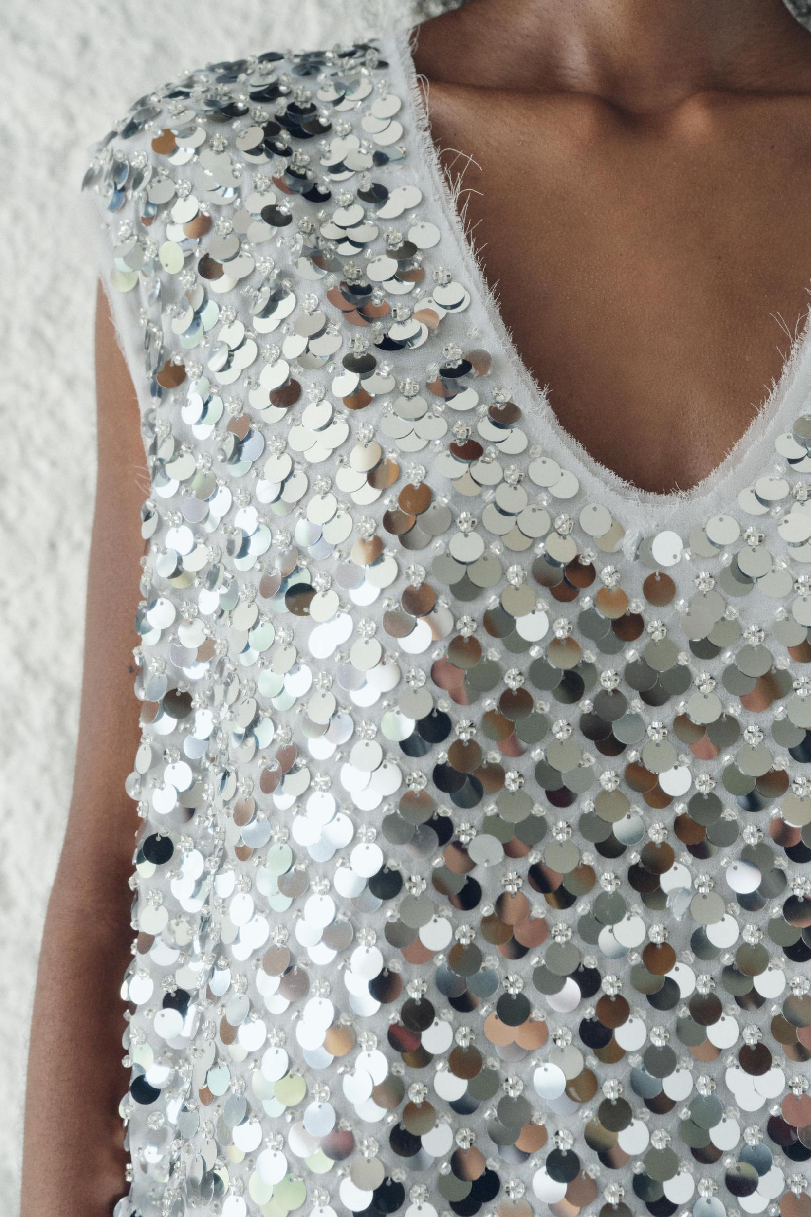 SEQUIN TOP ZW COLLECTION Product Image