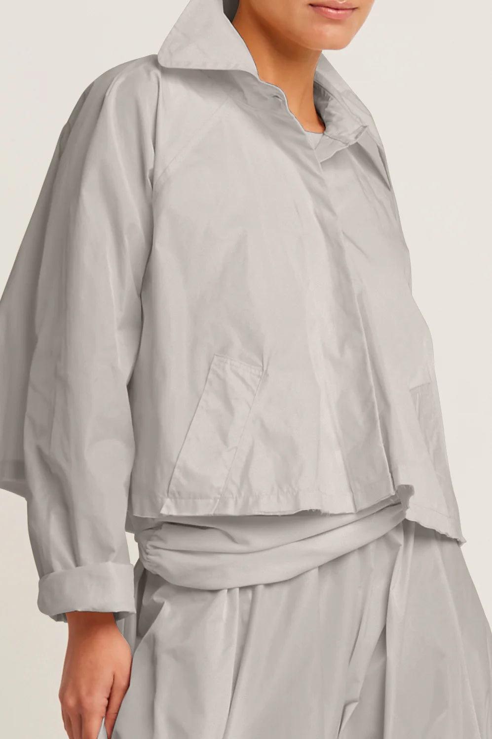 Planet Nylon Cropped Swing Jacket Product Image
