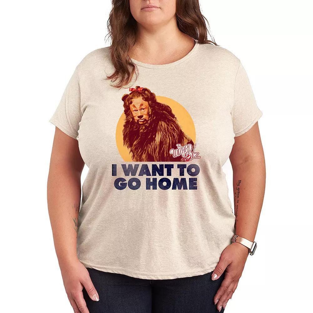 Plus The Wizard Of Oz Lion Home Graphic Tee, Womens Product Image