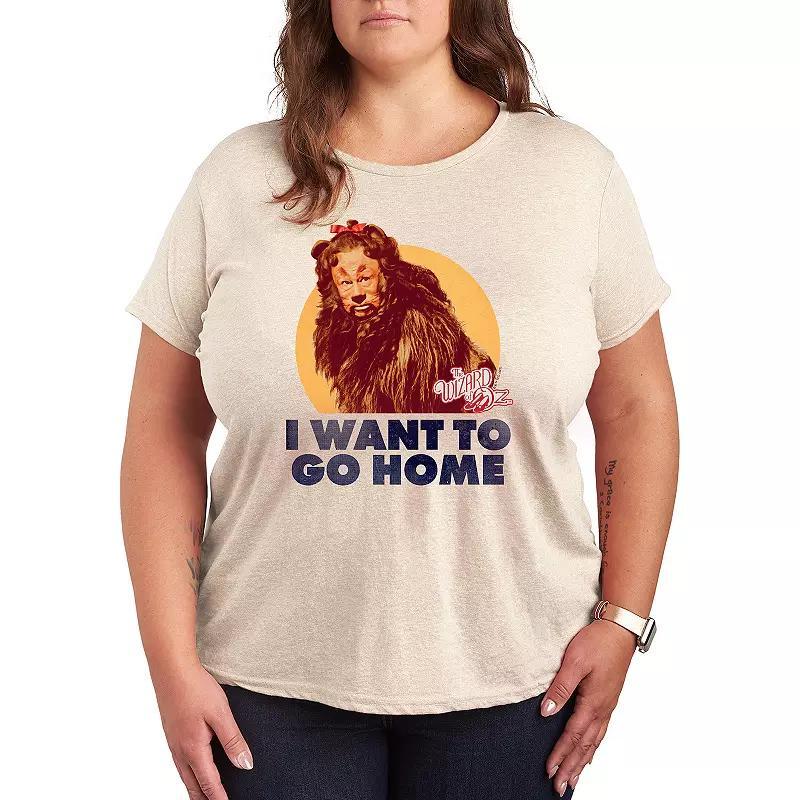 Plus The Wizard Of Oz Lion Home Graphic Tee, Womens Product Image