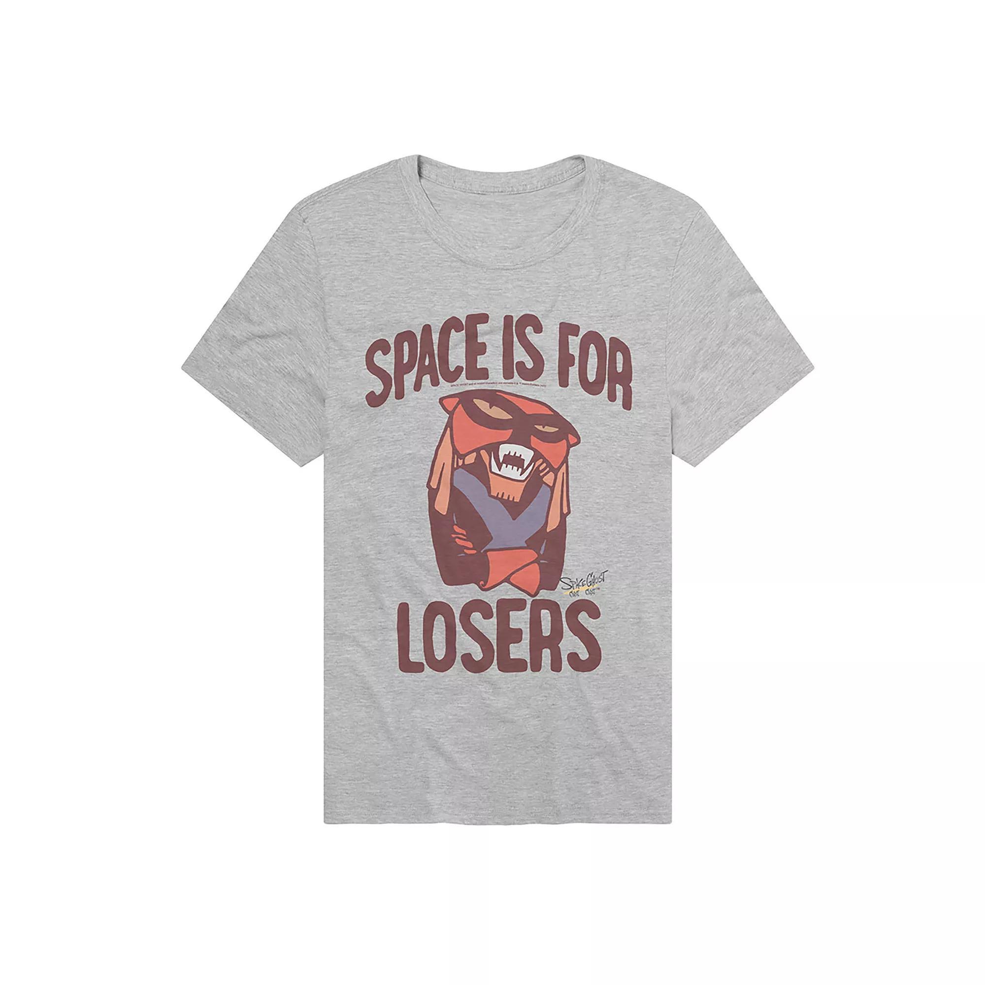 Men's Space Ghost Space Is for Losers T-Shirt, Size: XL, Athletic Grey Product Image