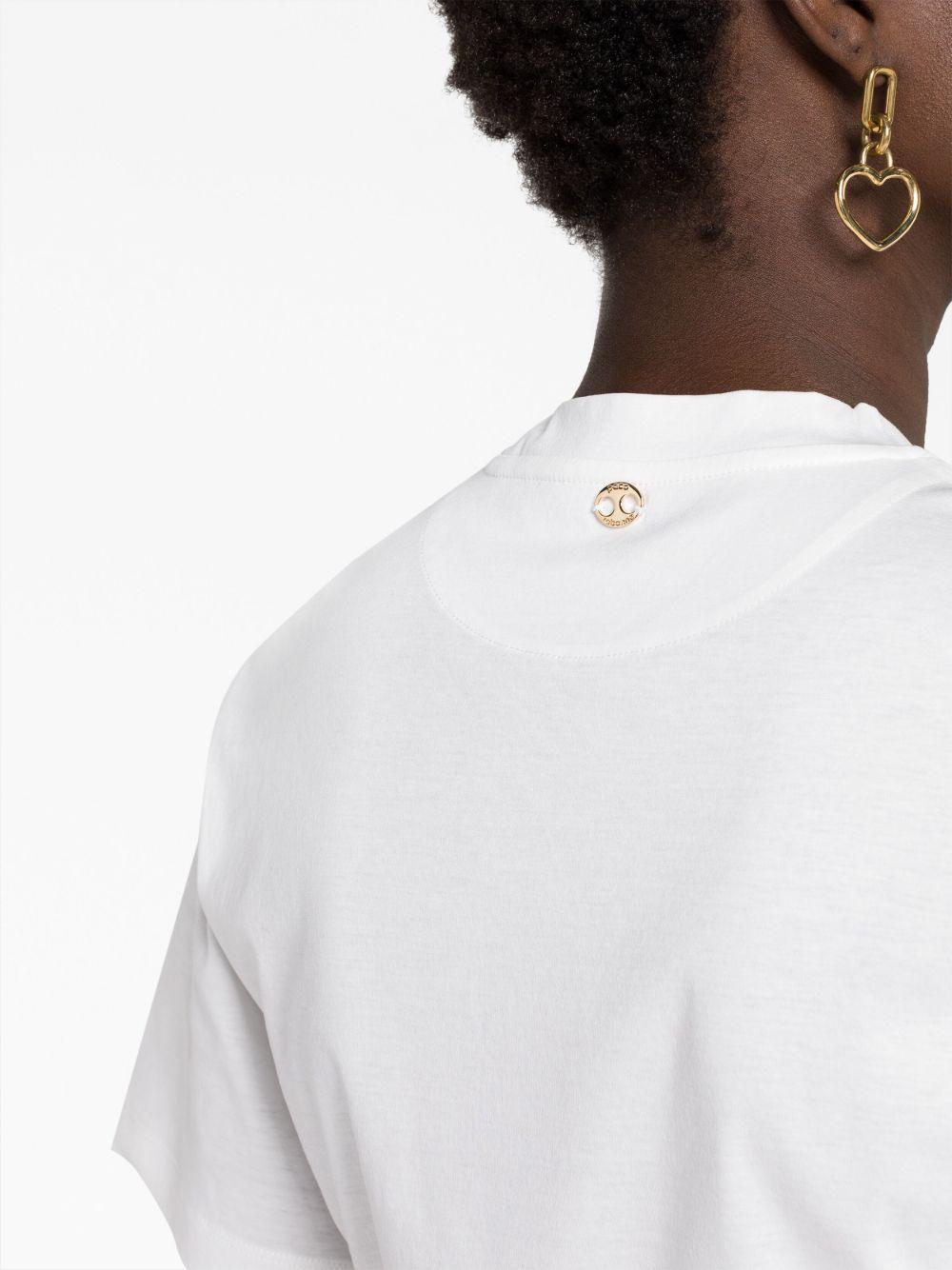 gathered cotton T-shirt Product Image