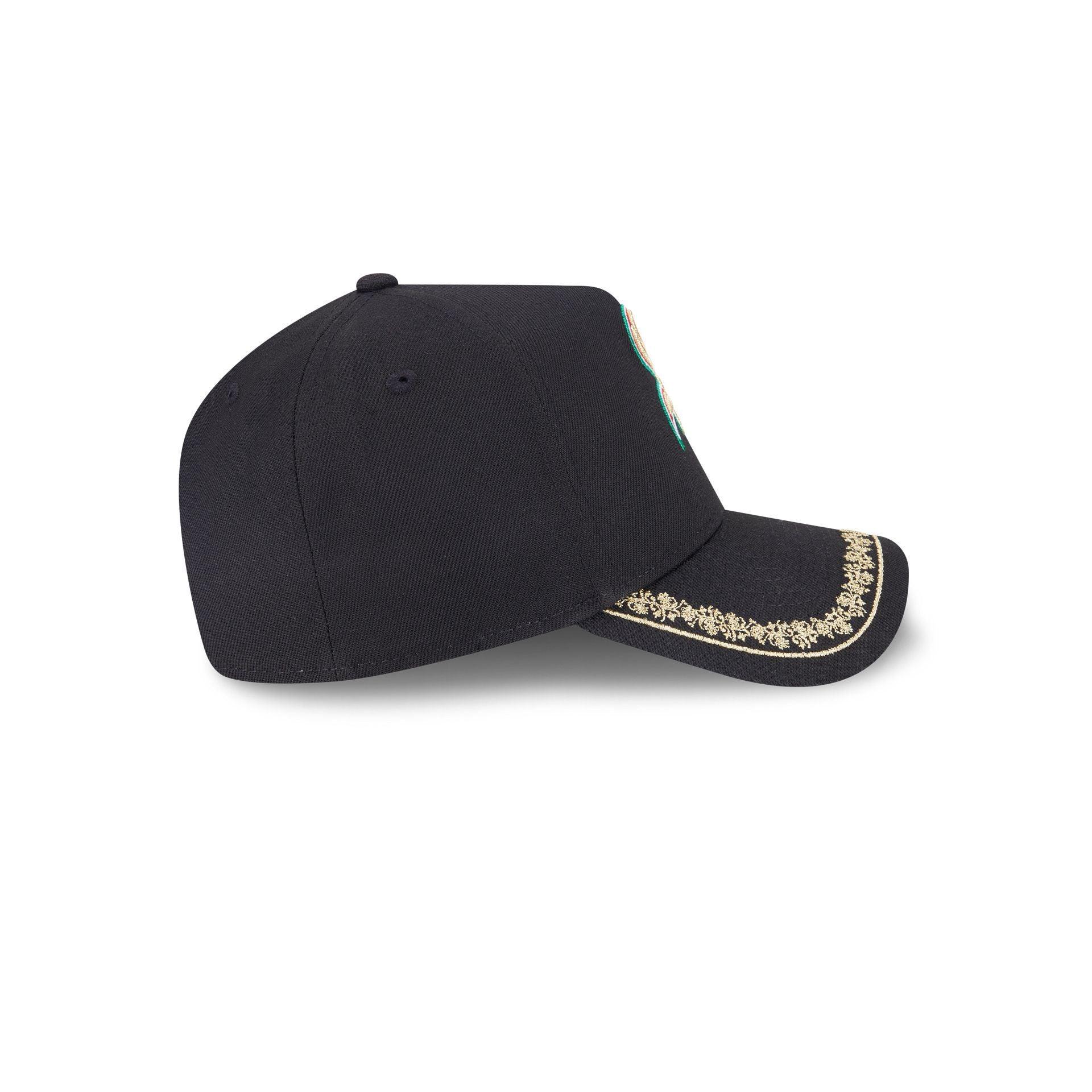 Chicago Cubs Navy 9FORTY A-Frame Snapback Hat Male Product Image