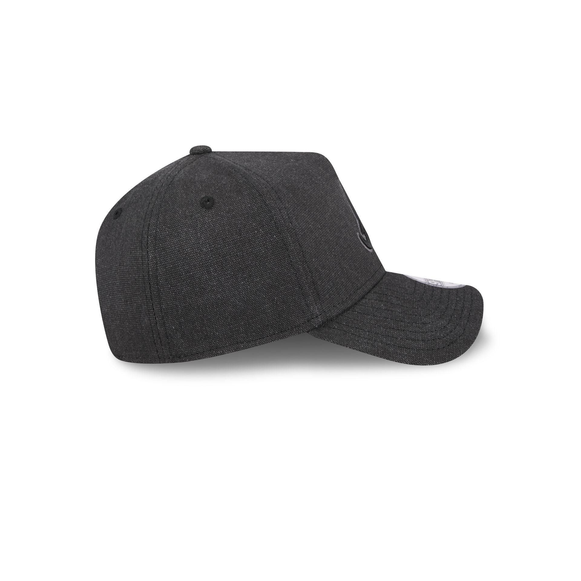 Atlanta Braves Logo Essentials Black 9FORTY A-Frame Snapback Hat Male Product Image