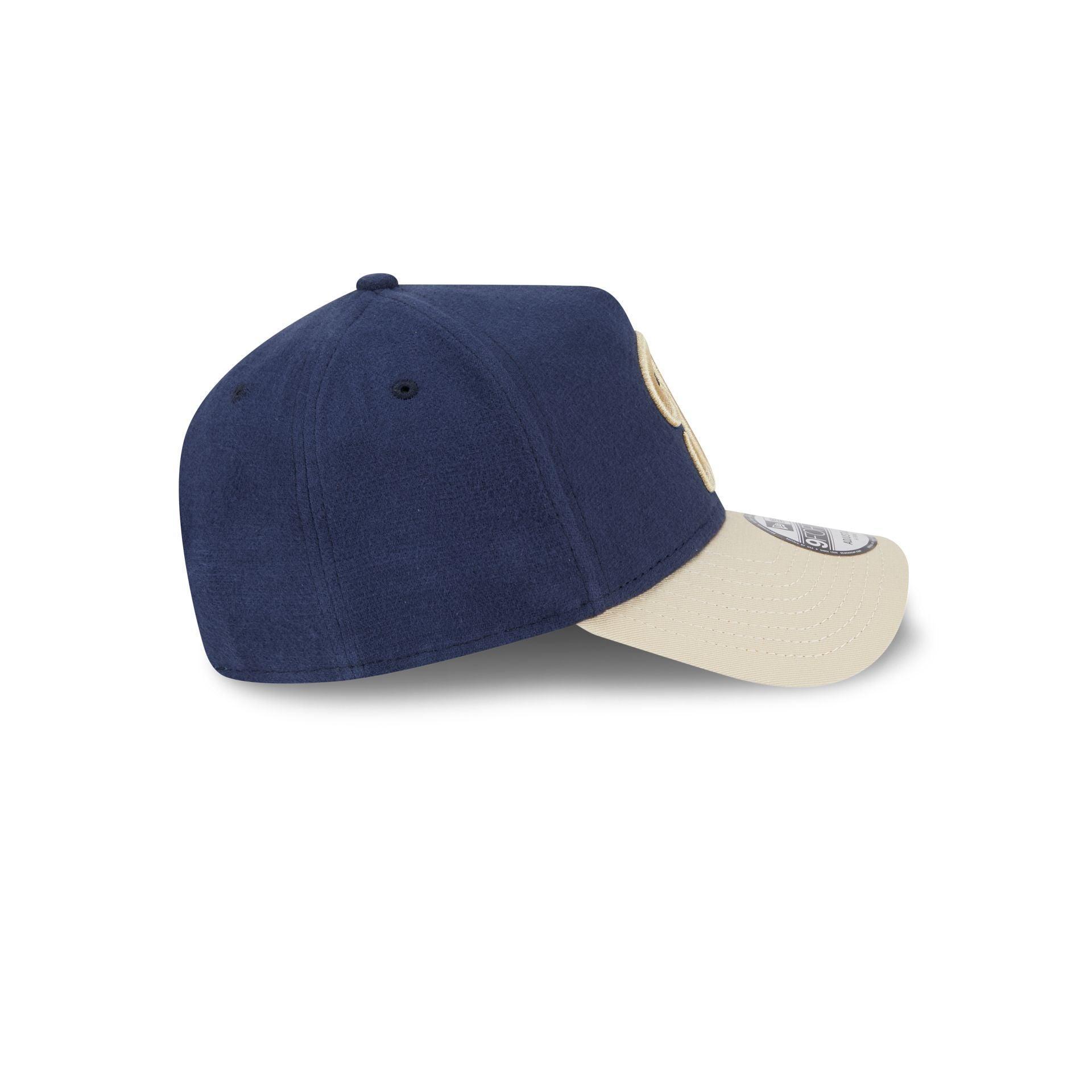 Golden State Warriors Moleskin Crown Maroon 9FORTY A-Frame Snapback Hat Male Product Image