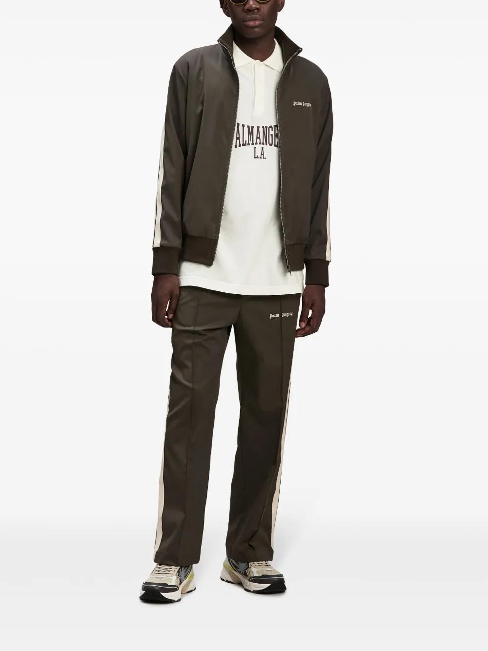 logo-embroidered wool track pants Product Image