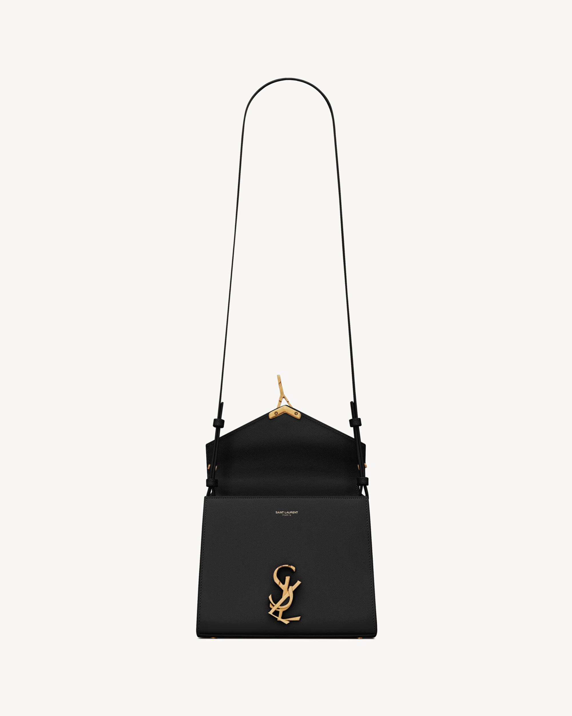 CASSANDRA Mini top handle bag in grain de poudre embossed leather Product Image