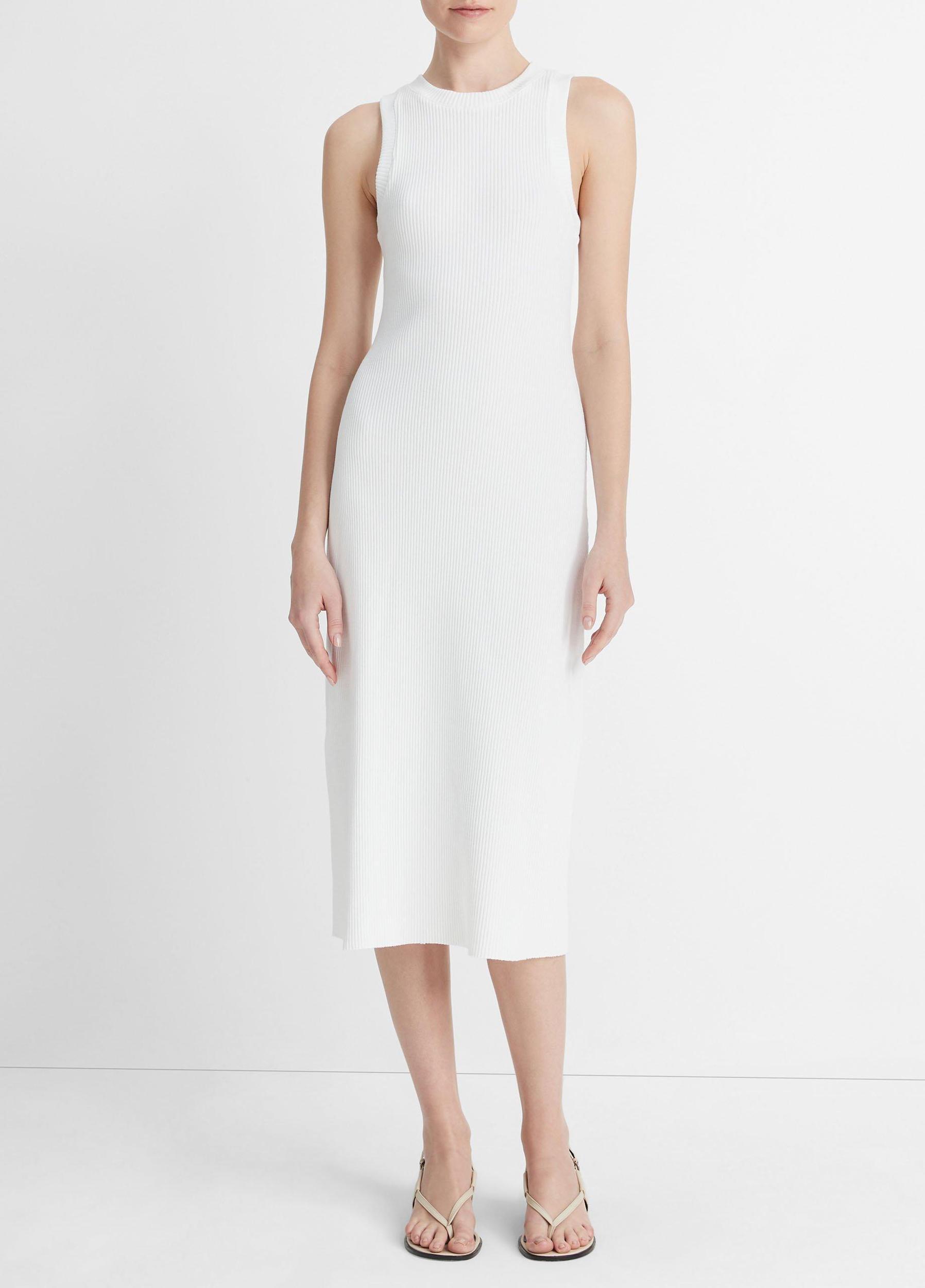 Ribbed High-Neck Tank Dress Product Image