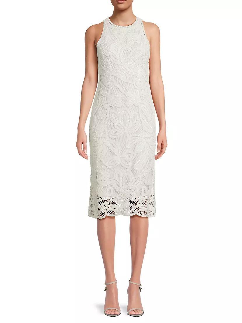 Reena Crochet Sleeveless Midi-Dress Product Image