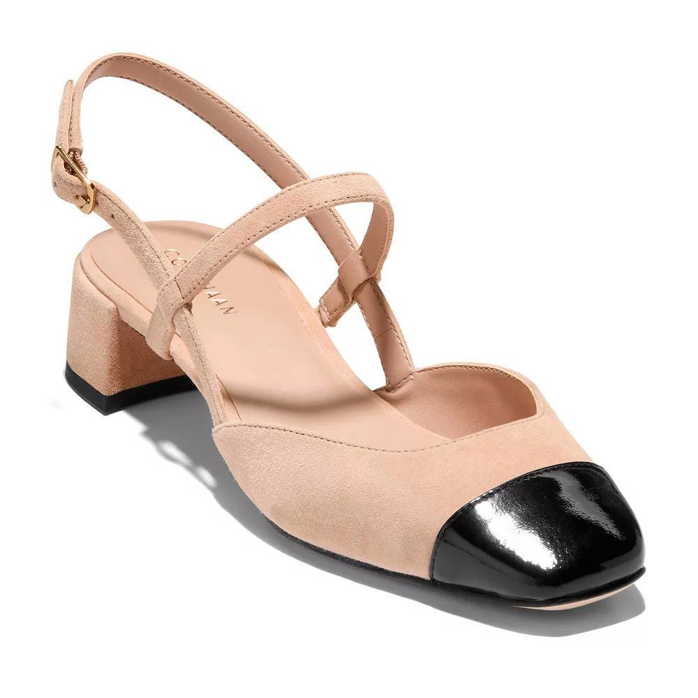 Cole Haan Pella Womens Block Heel Slingback Pumps Tuscan Brown Product Image