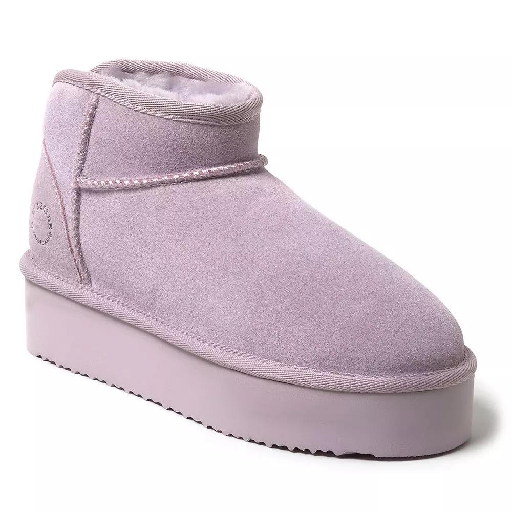 Fireside by Dearfoams Kingston Women's Shearling Platform Slippers, Size: 8, Purple Product Image