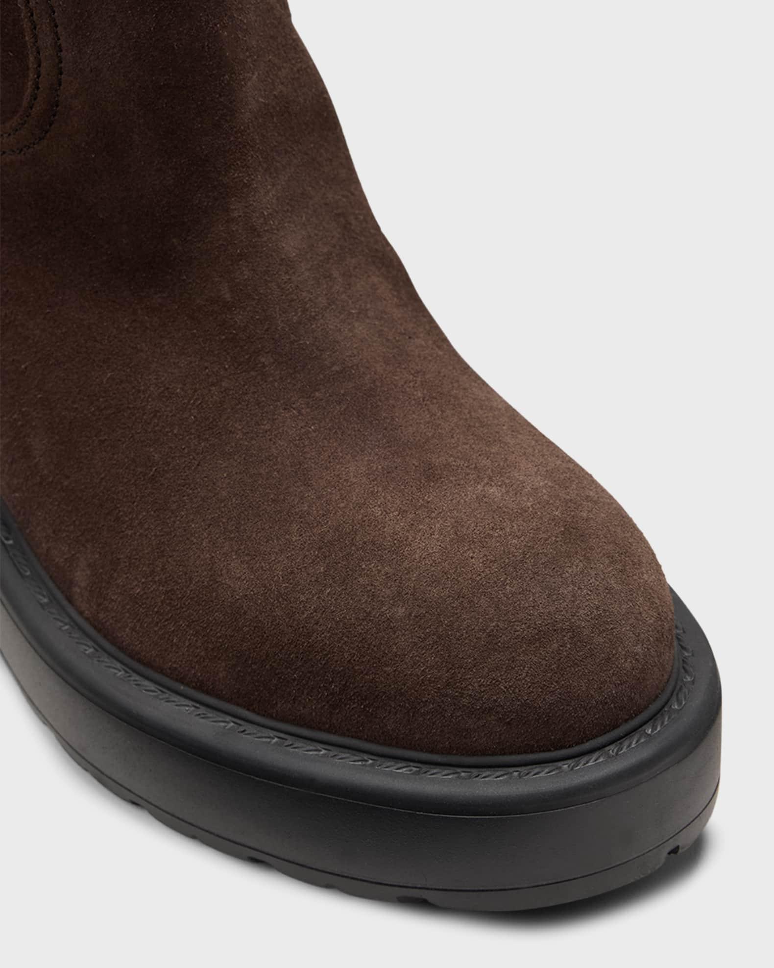 Suede Tall Moto Boots Product Image