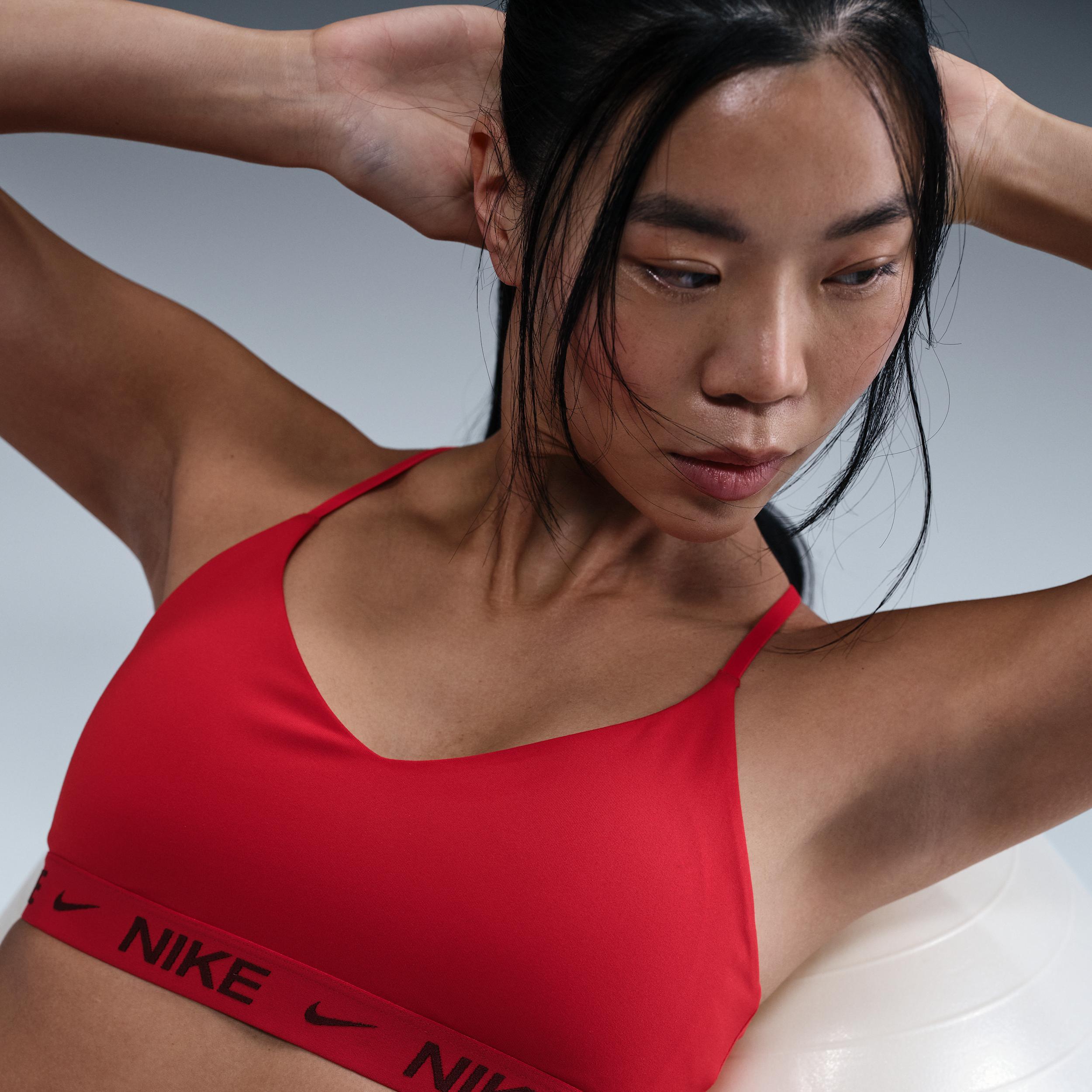 Nike Indy Light Support Padded Sports Bra, Womens Dusty Purple Product Image