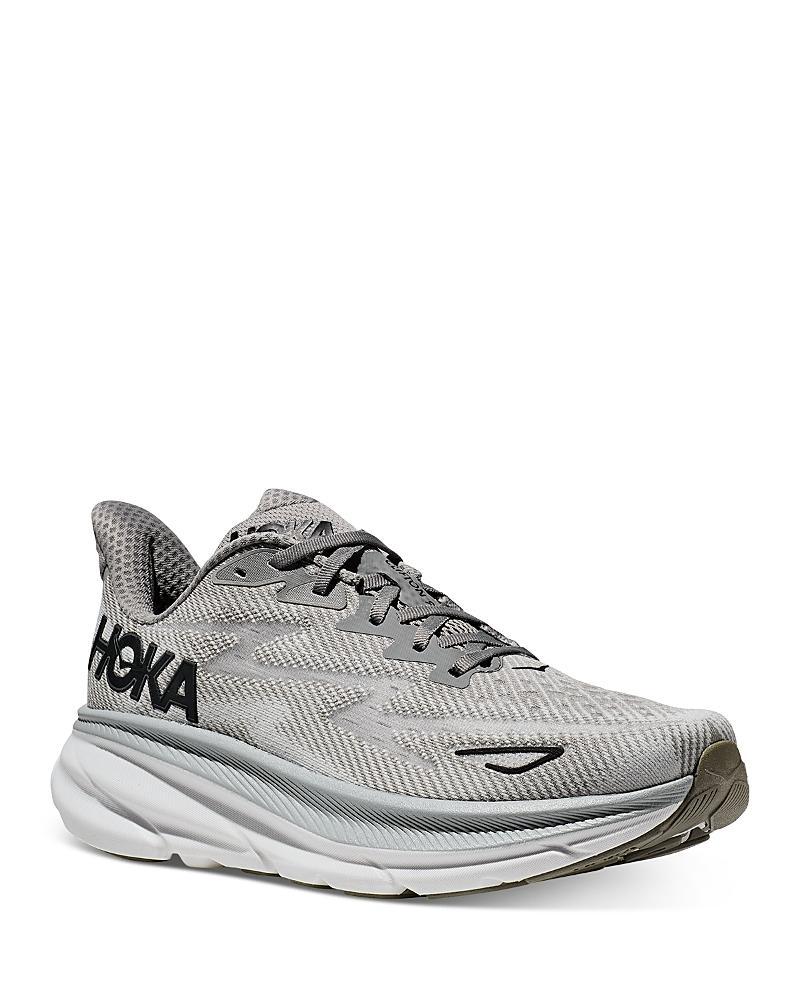 Hoka Mens Clifton 9 Running Sneakers in Ice Water Product Image
