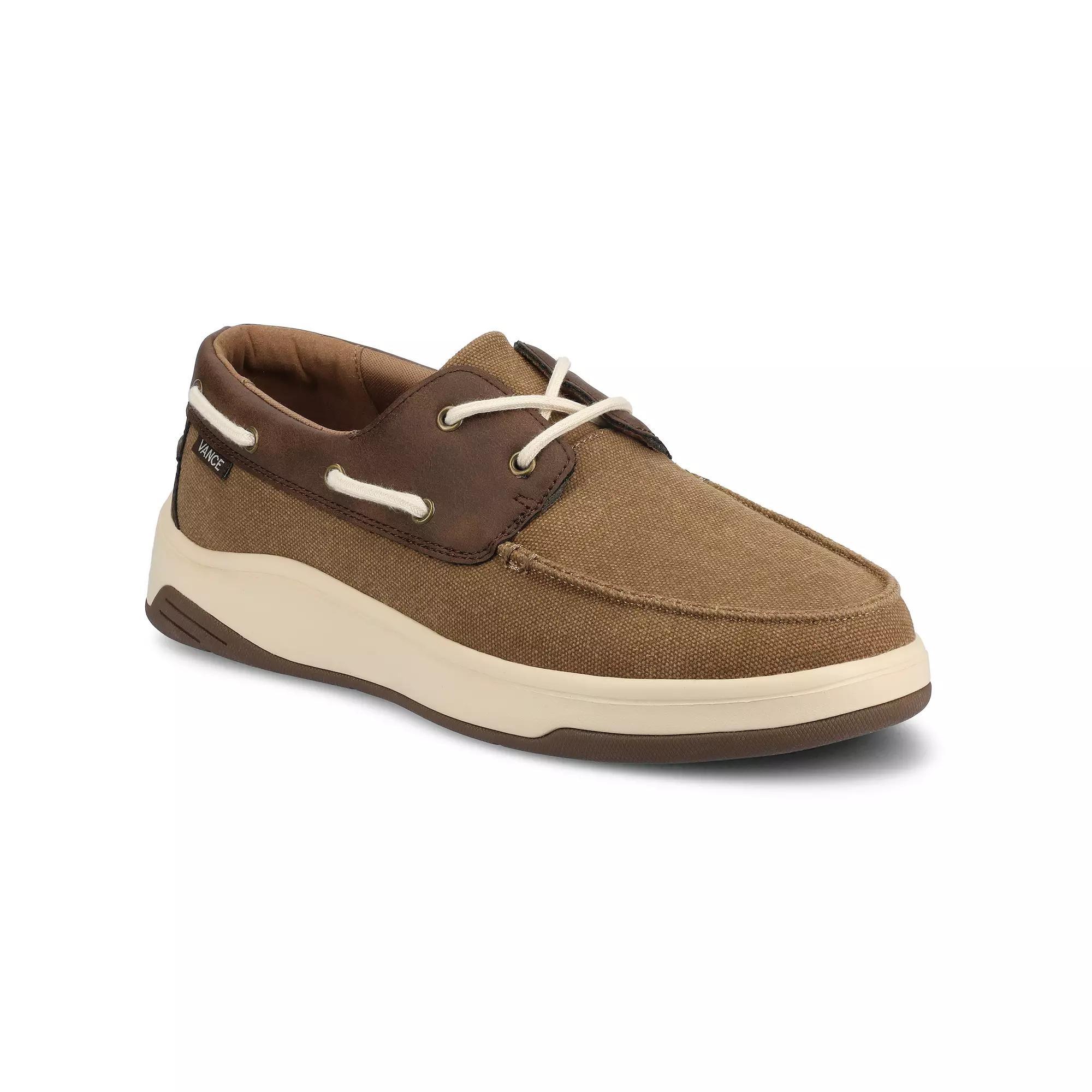 VANCE Catamaran Mens Comfort Lace-up Low Top Flexible Boat Shoes Product Image