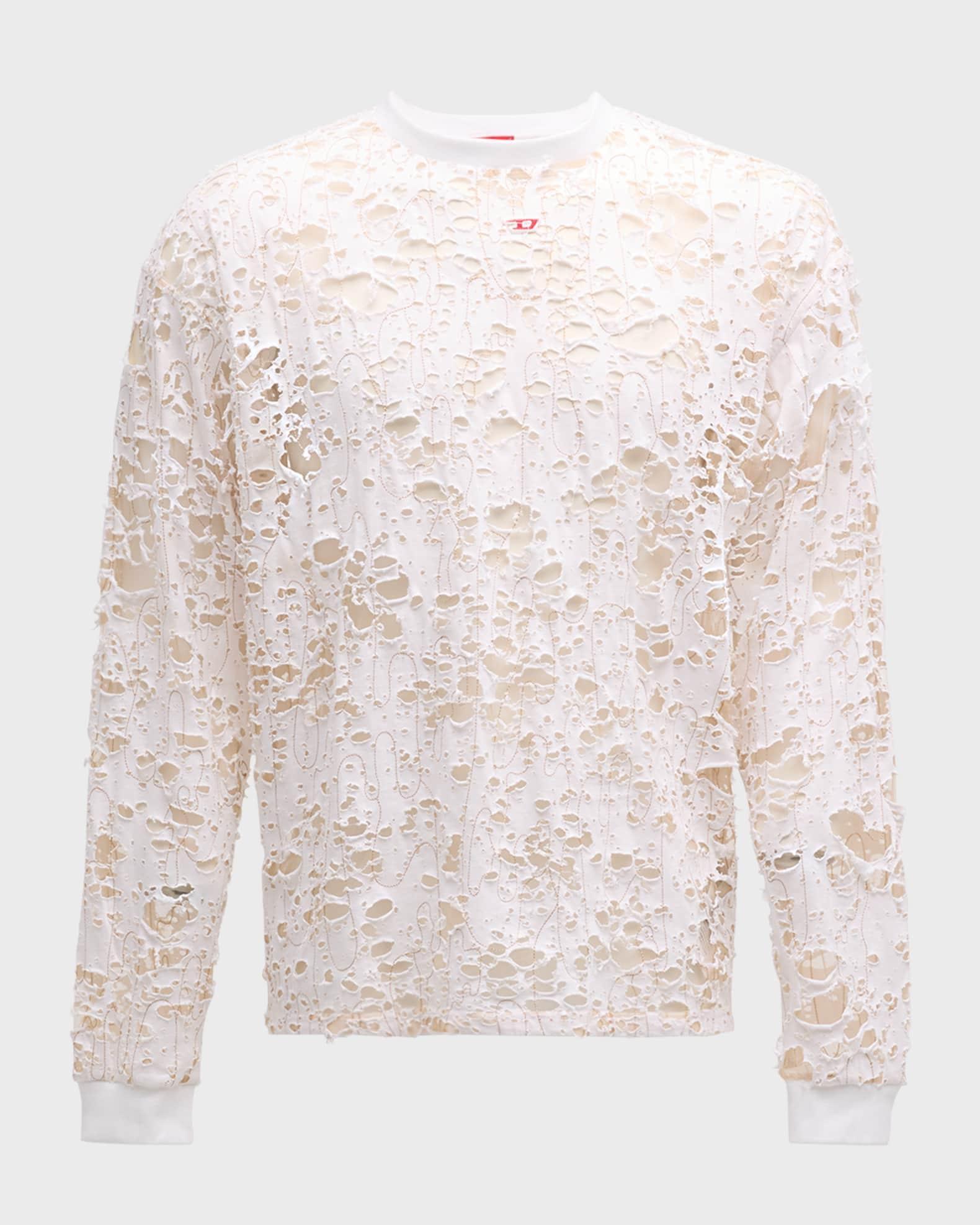 Mens Burnout Jersey and Tulle T-Shirt Product Image