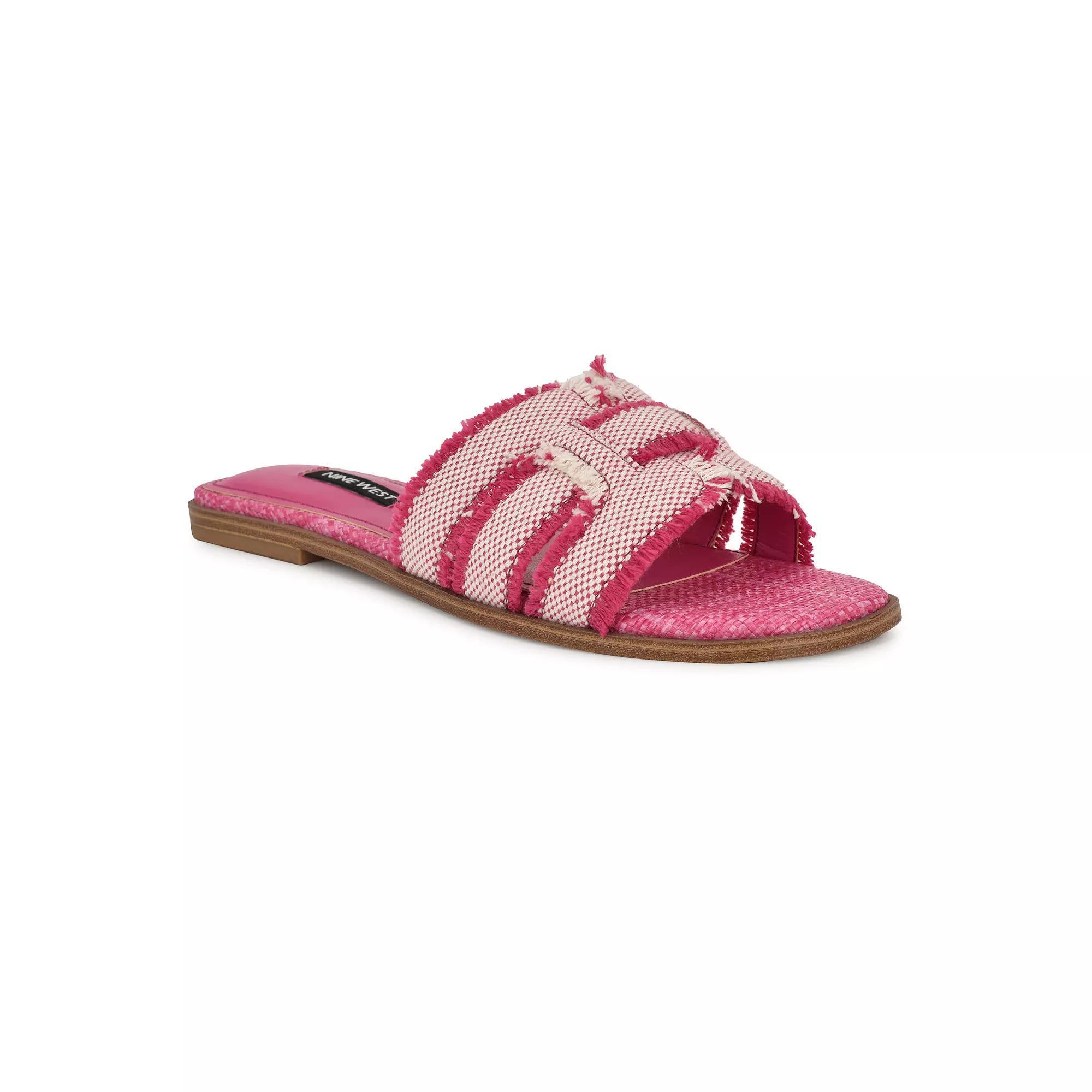 Nine West Germanny Women's Slip-On Casual Sandals, Size: 8, Pink Team Product Image