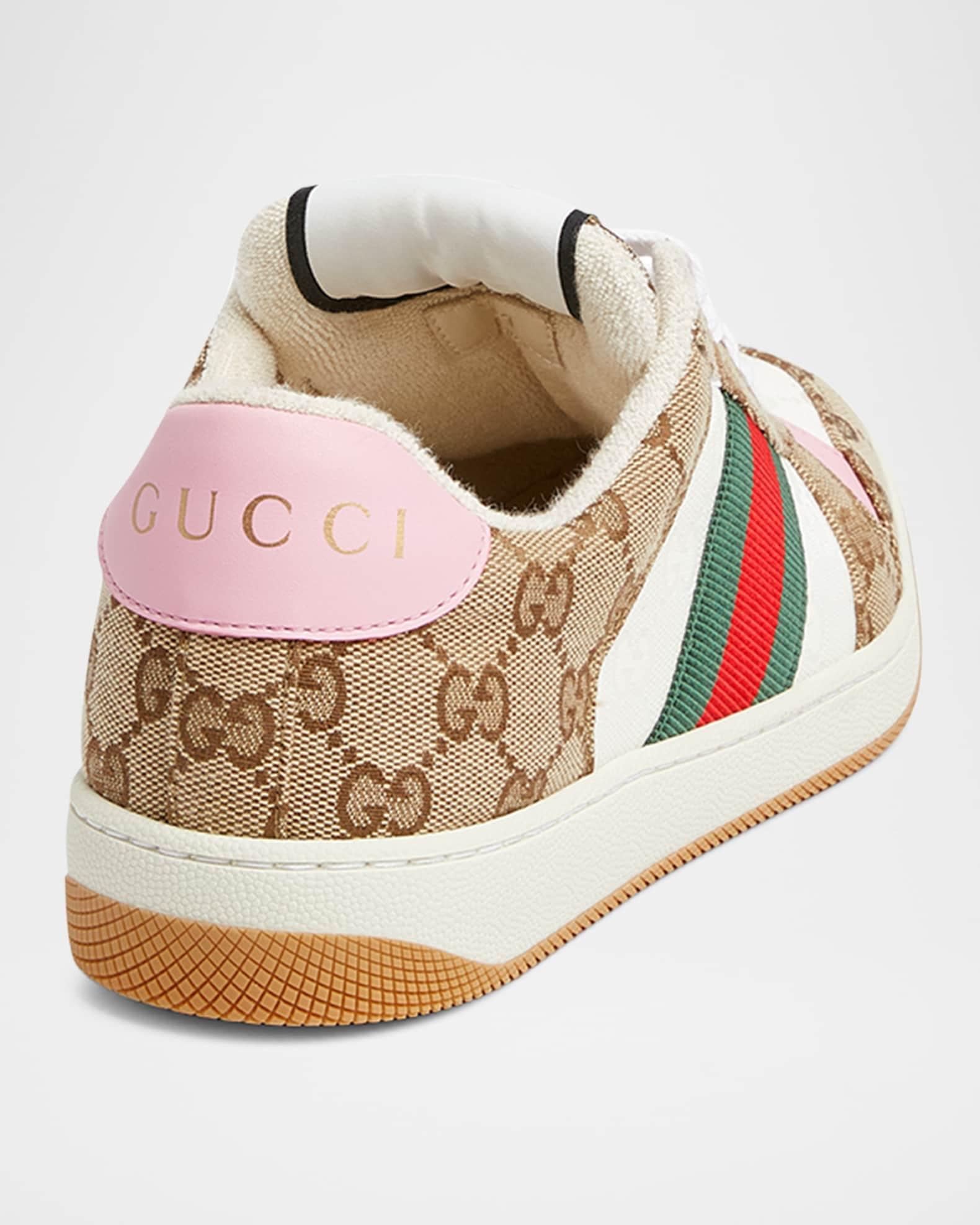 Screener GG Canvas and Leather Sneakers Product Image