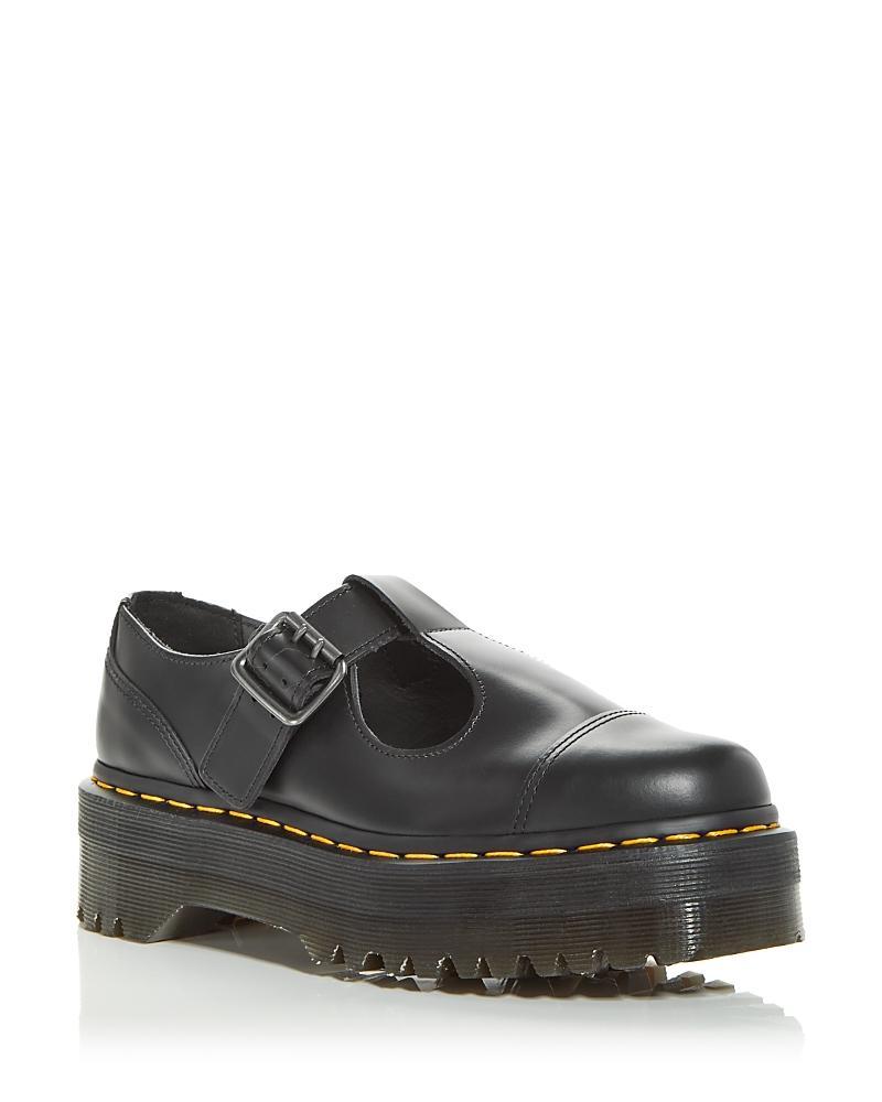 Bethan Polished Smooth Leather Platform Shoes Product Image