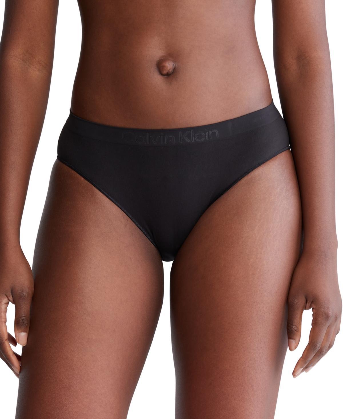 Calvin Klein Women's Bonded Flex 3-Pack Mid Rise Bikini - Black - M Product Image