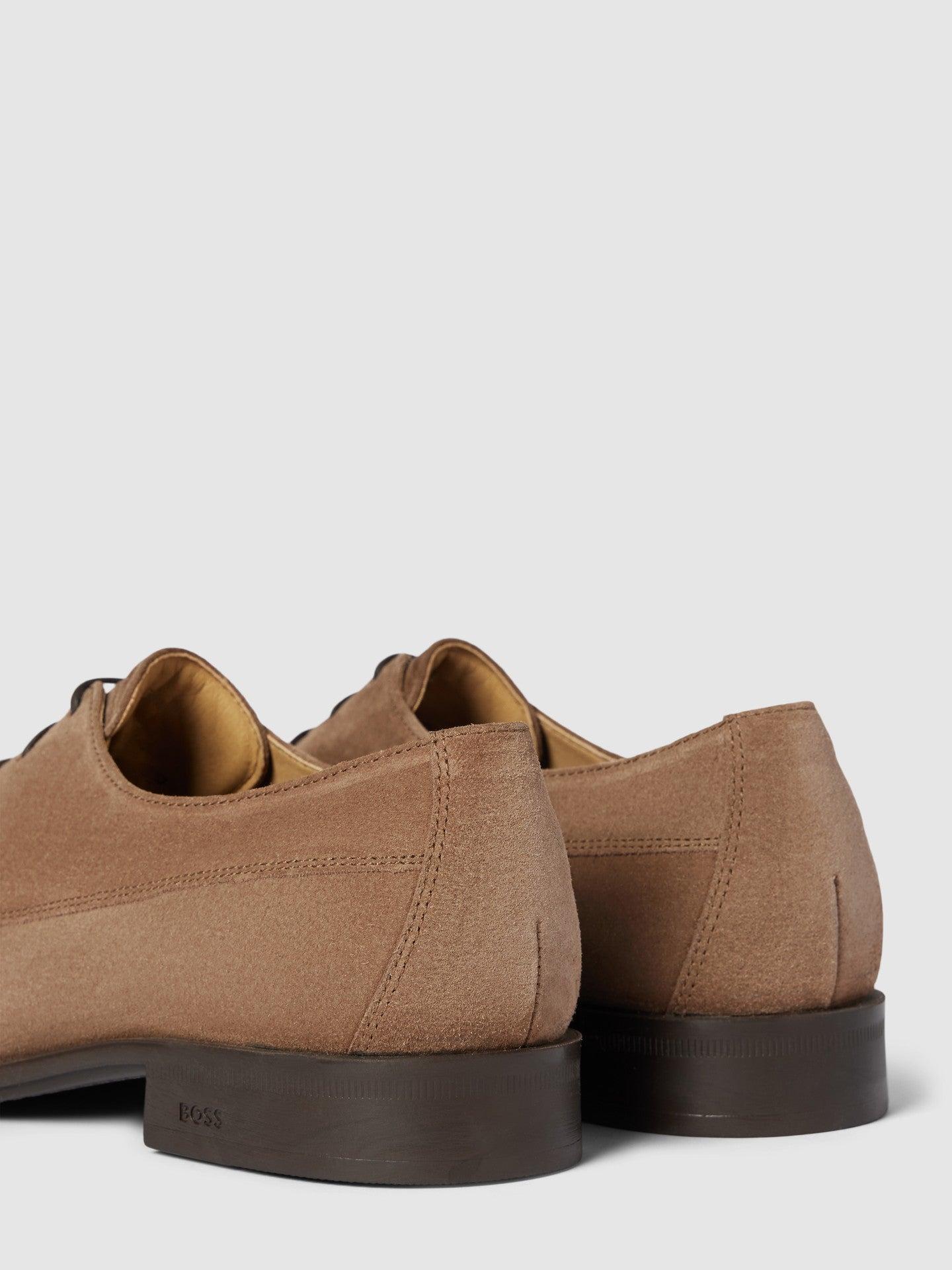 Boss Suede Derby Shoes with Removable Insole Product Image