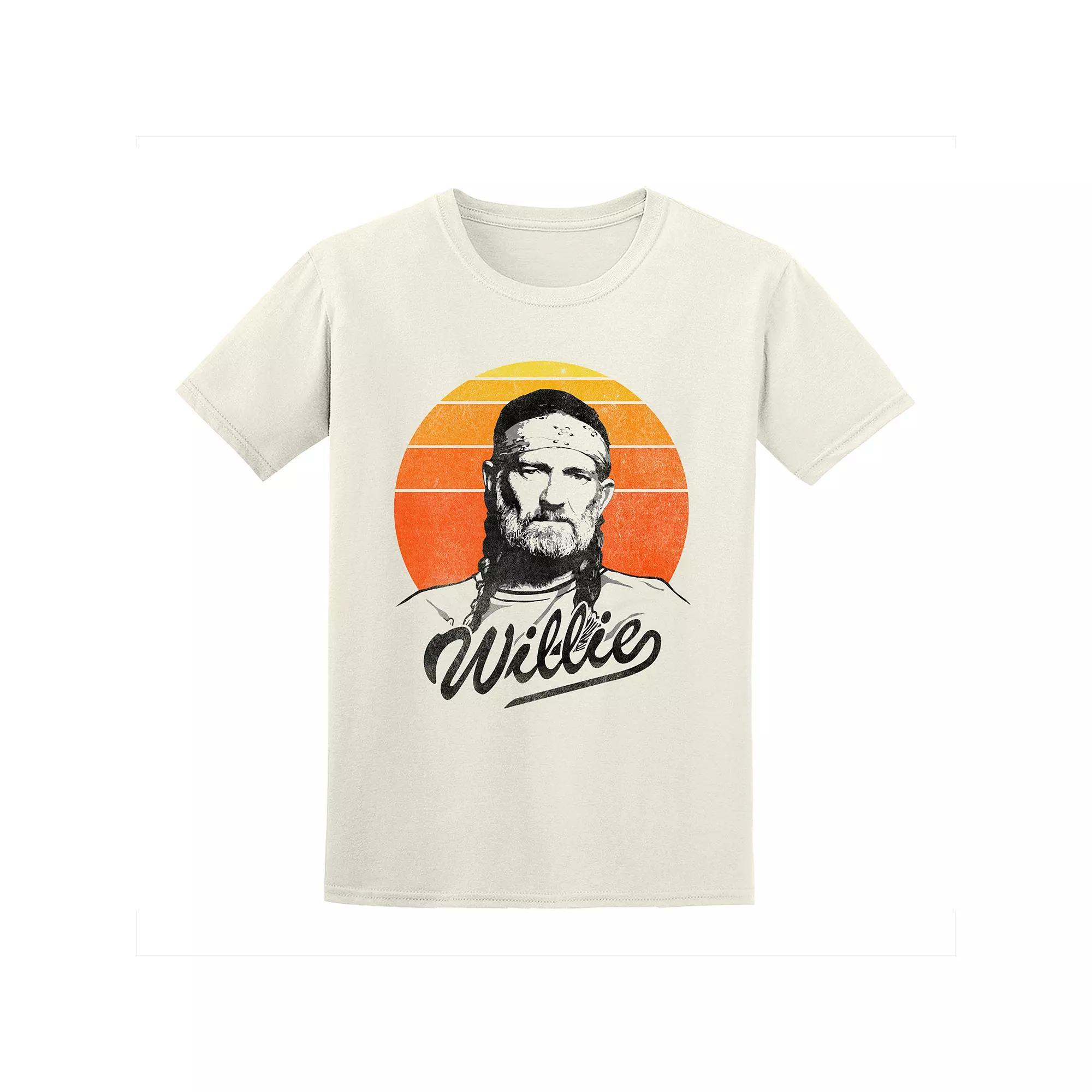Men's Willie Nelson Tee, Size: Medium, Natural Product Image