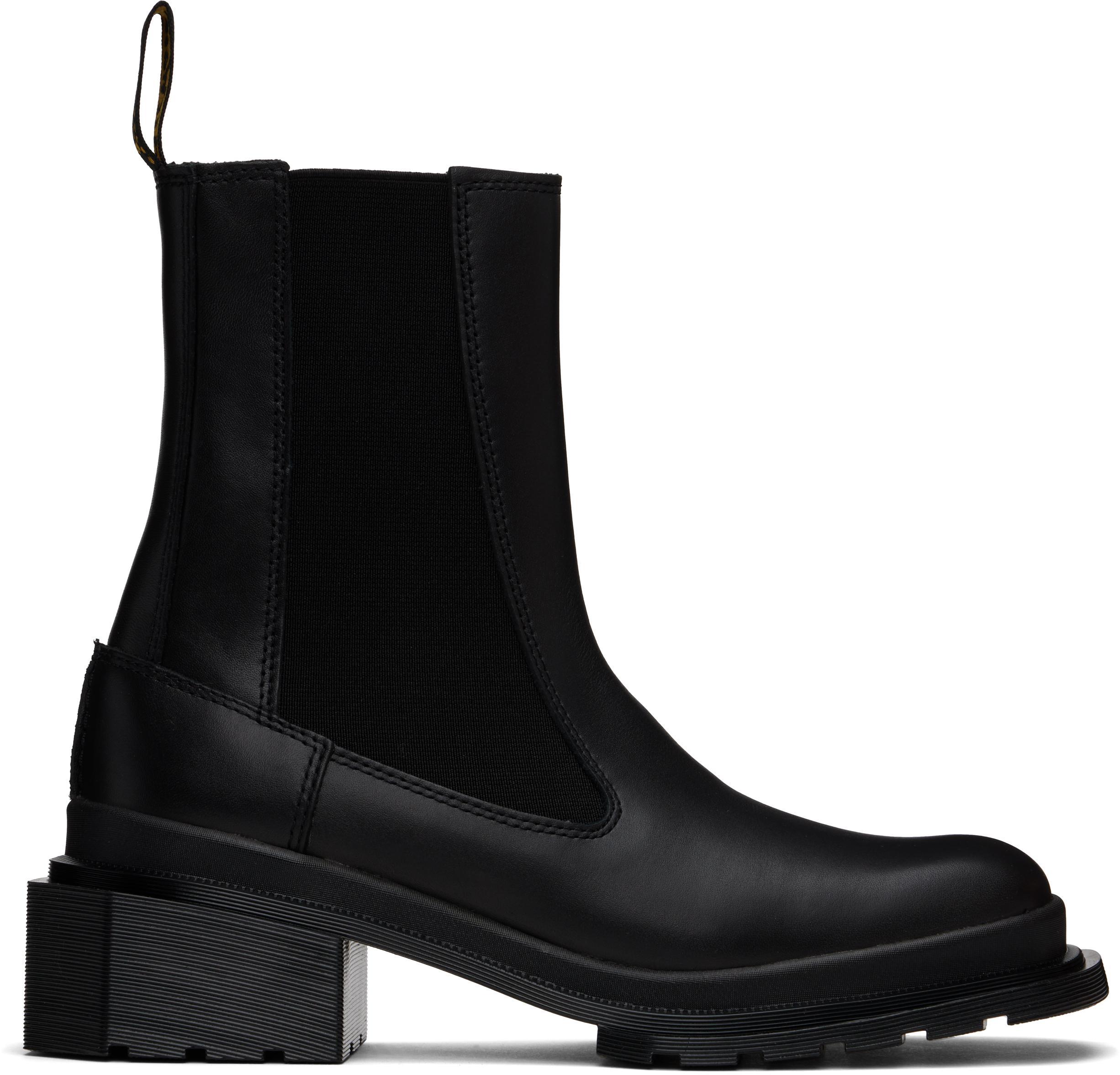 DR. MARTENS' Damen Maybole Leder Chelsea Stiefel Mit Eckiger Zehenpartie In Black Product Image