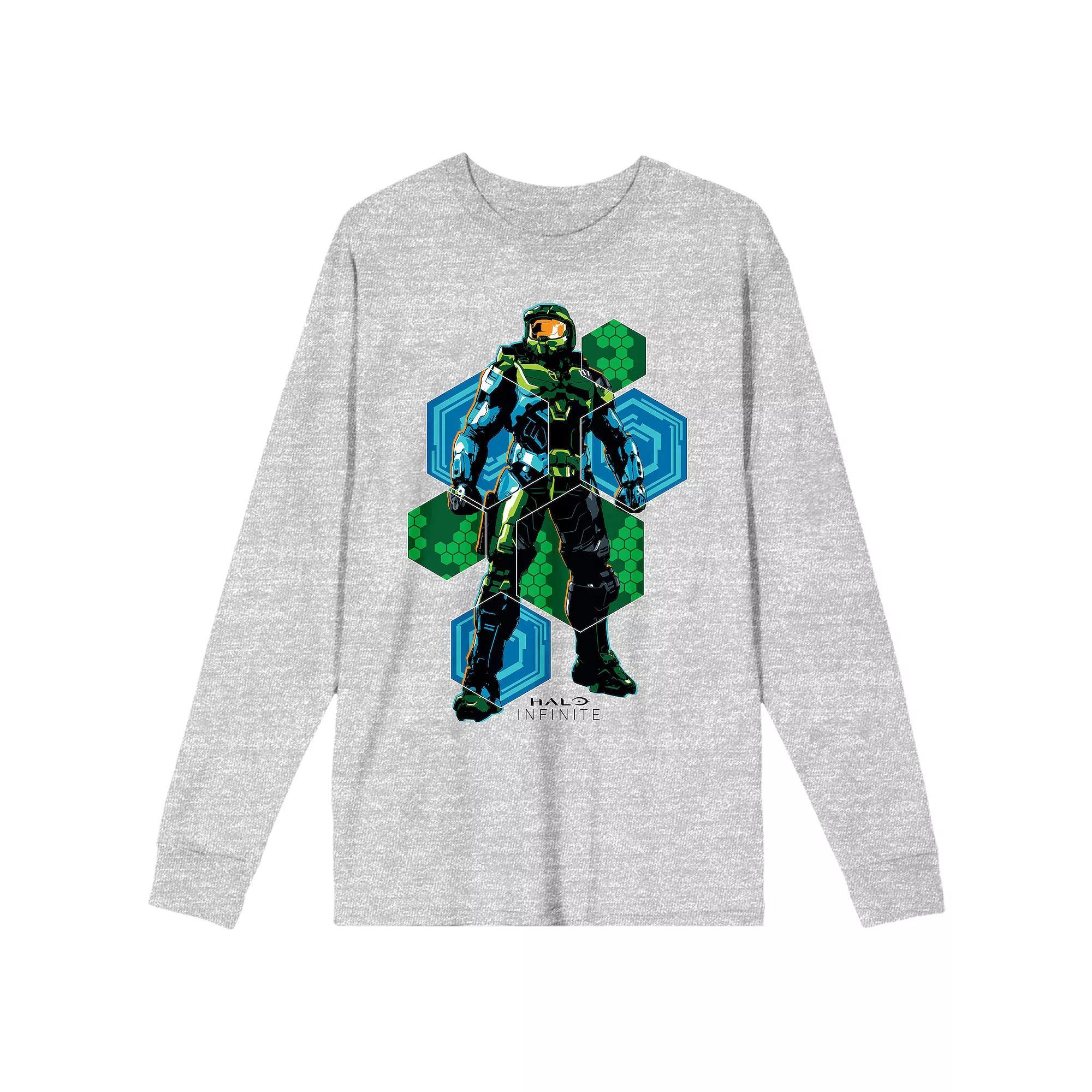 Men's Halo Infinite Soldier Graphic Tee, Size: Small, Gray Product Image