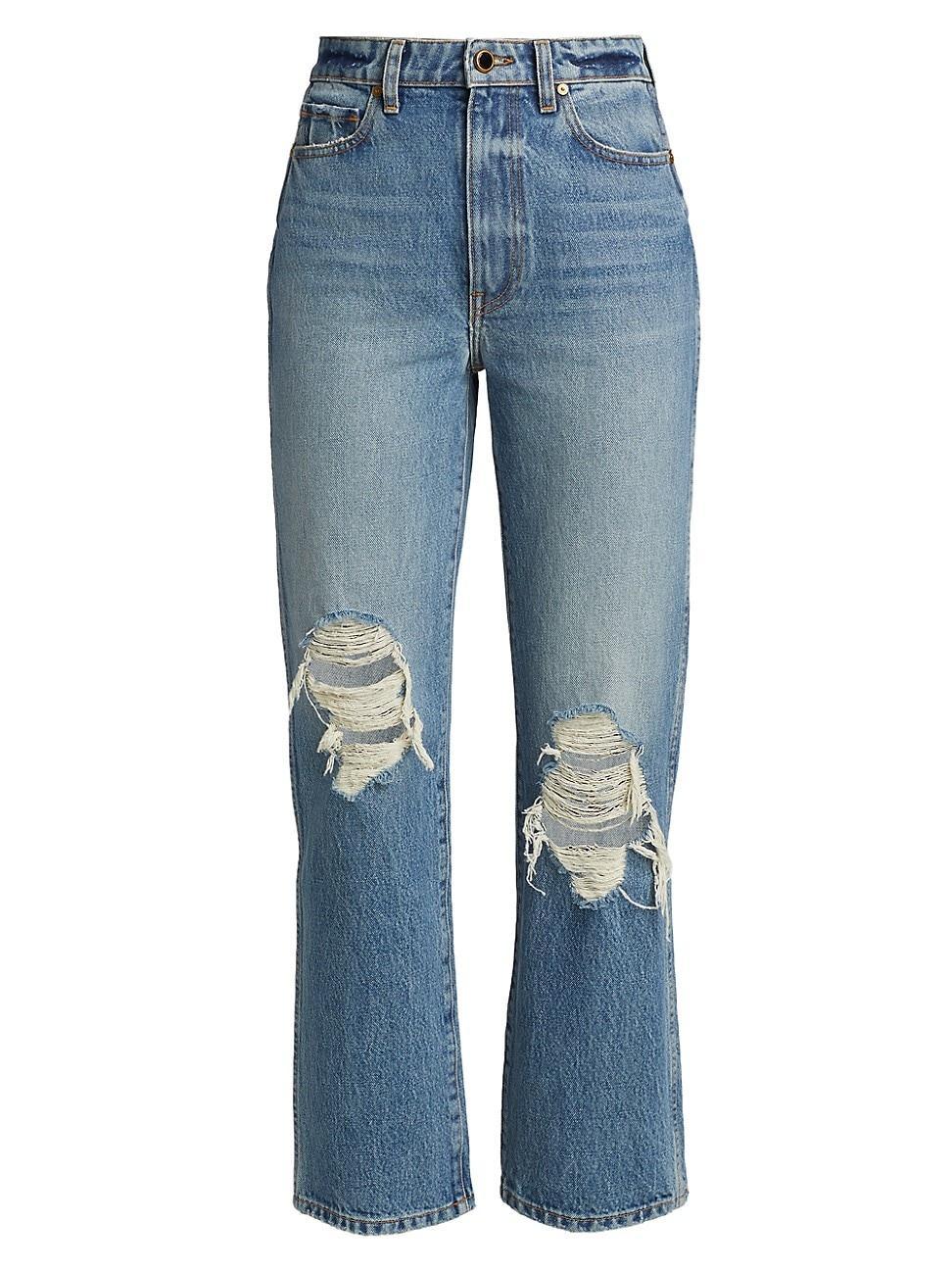 KHAITE Abigail Jean in Blue Product Image