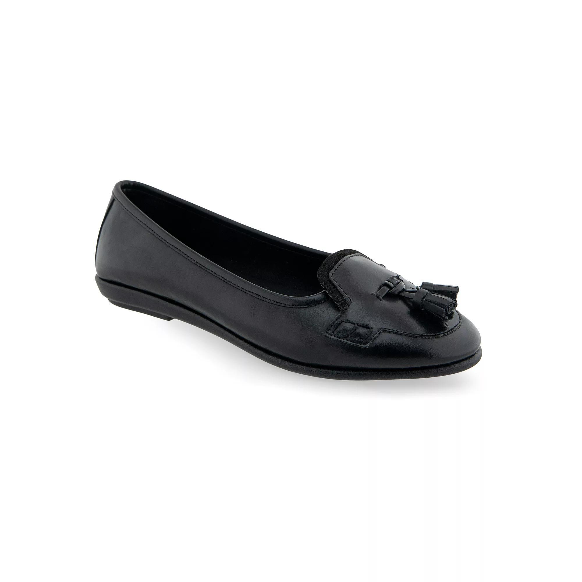 Aerosoles Brooks Women's Ballet Flats, Size: 8.5, Black Burnished Faux L Product Image