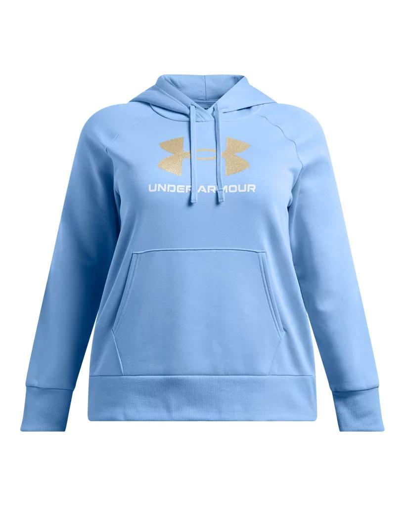 Women's UA Rival Fleece Glitter Big Logo Hoodie Product Image