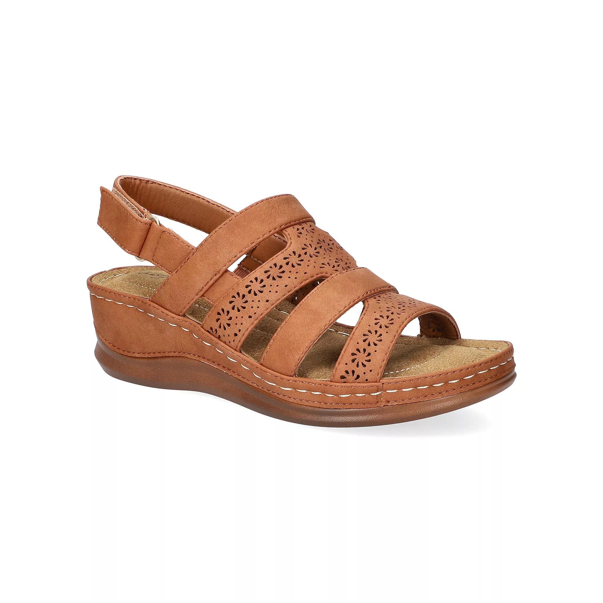 Easy Street Alexi Slingback Women's Wedge Sandals, Size: 6 XW Product Image