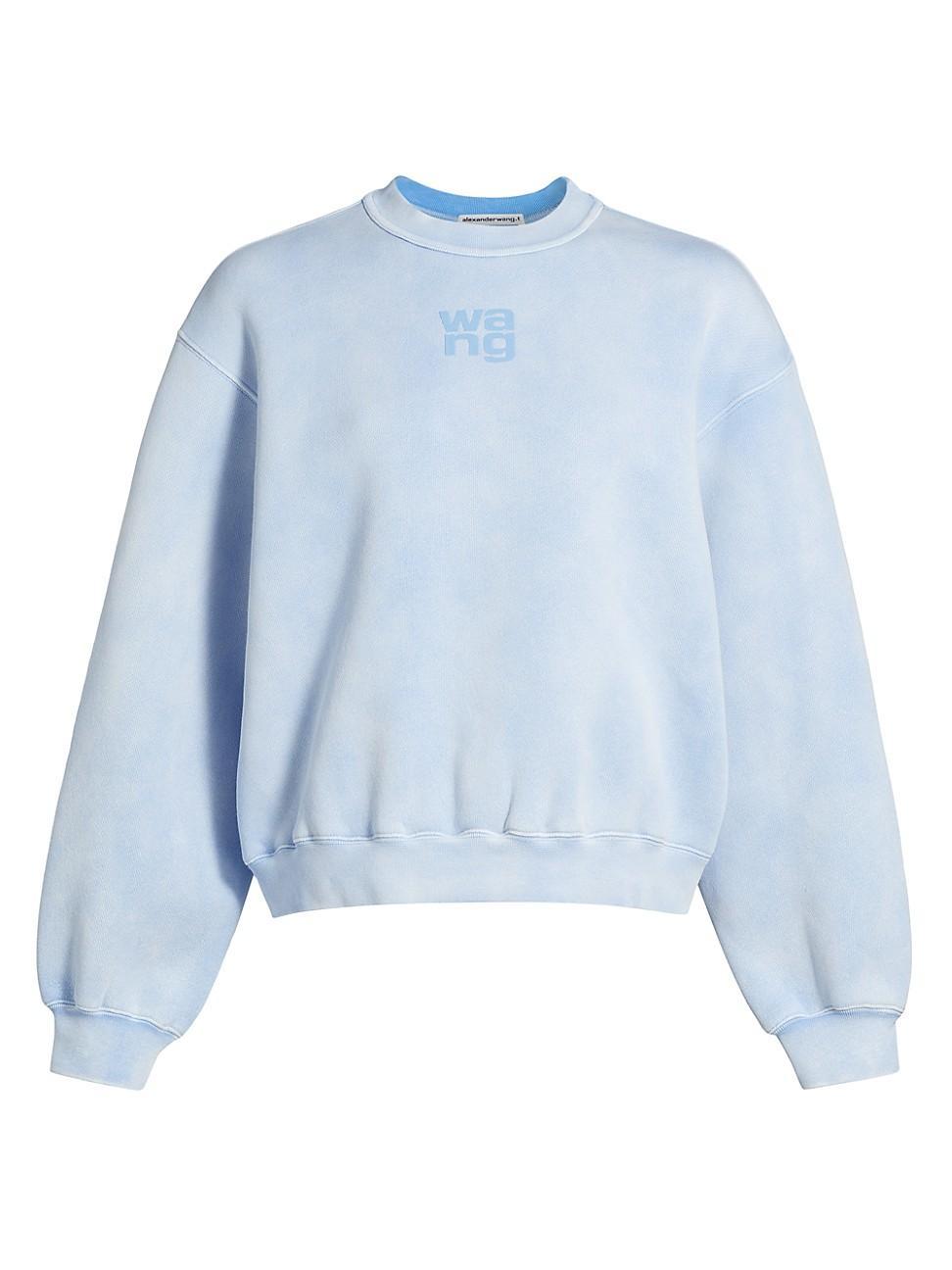 Womens Essential Terry Puff Logo Sweatshirt Product Image