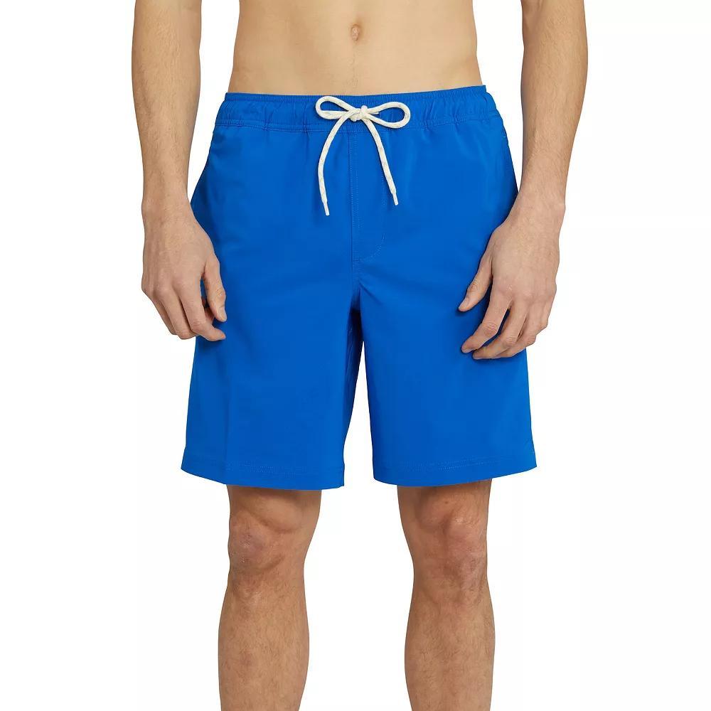 Men's Trinity Coast 7" Solid Swim Trunks, Size: Small, Black Product Image