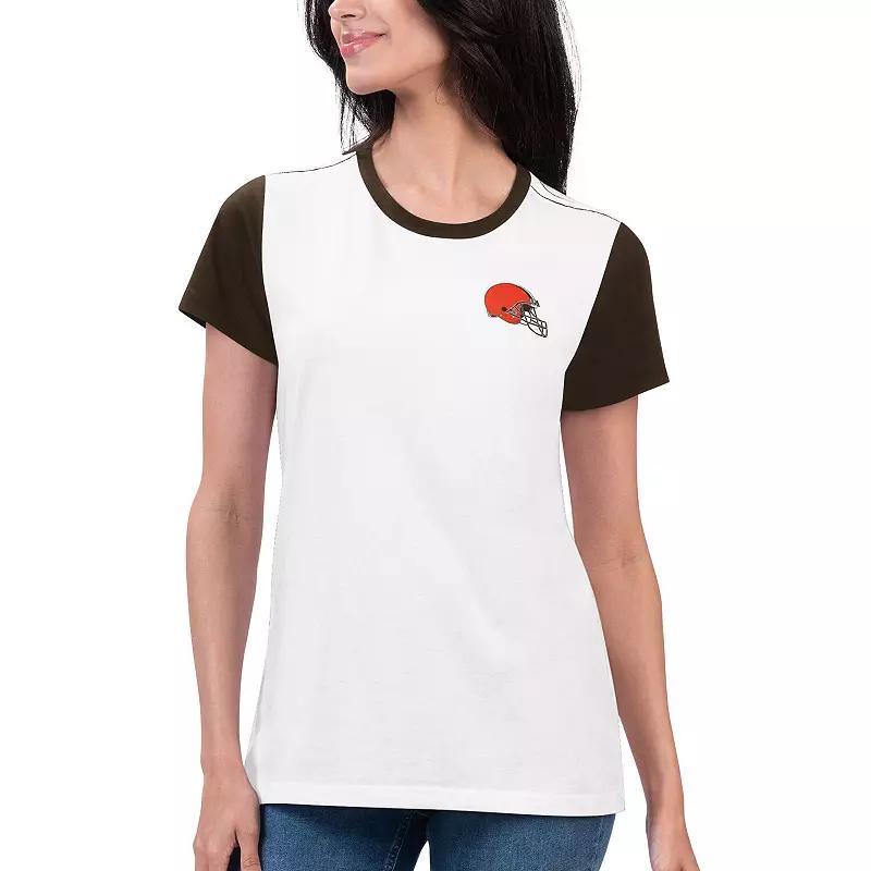 Women's G-III 4Her by Carl Banks White/Black Las Vegas Raiders Fashion Illustration T-Shirt, Size: Large, Lvr White Product Image